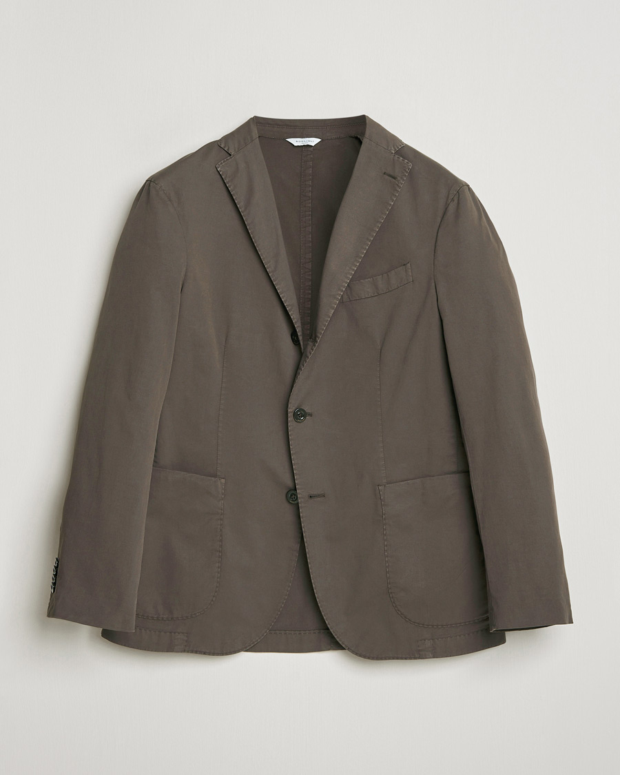 Herr | Kavajer | Boglioli | K Jacket Supima Cotton Blazer Dark Brown
