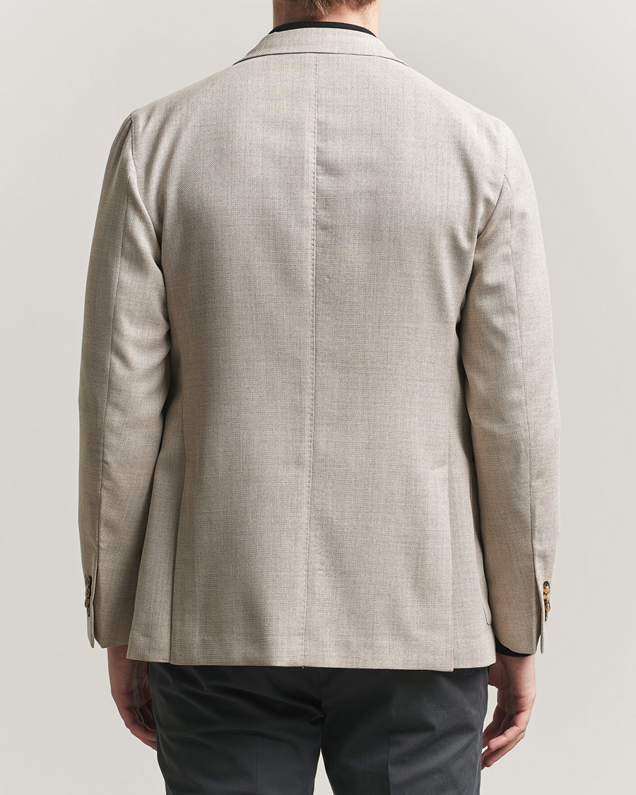 Herr | Kavajer | Boglioli | K Jacket Wool Hopsack Blazer Light Beige