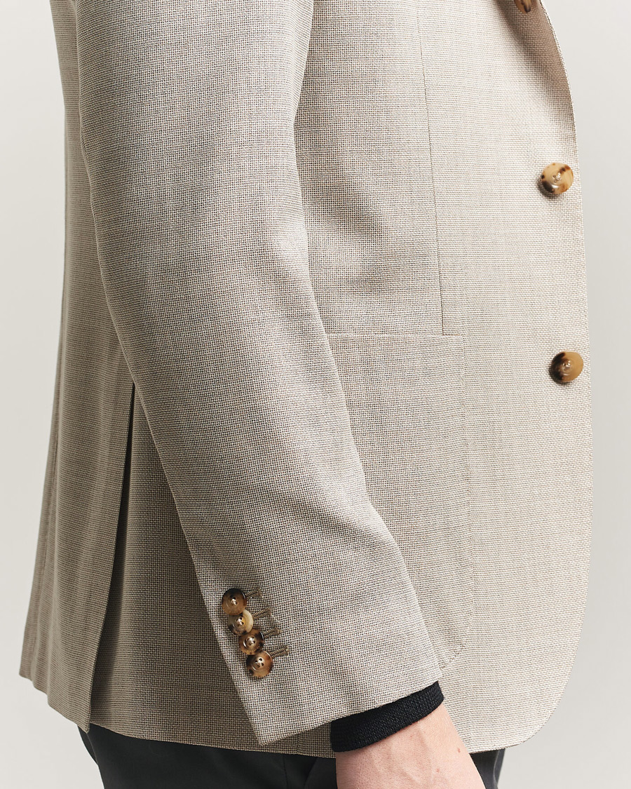 Herr | Kavajer | Boglioli | K Jacket Wool Hopsack Blazer Light Beige