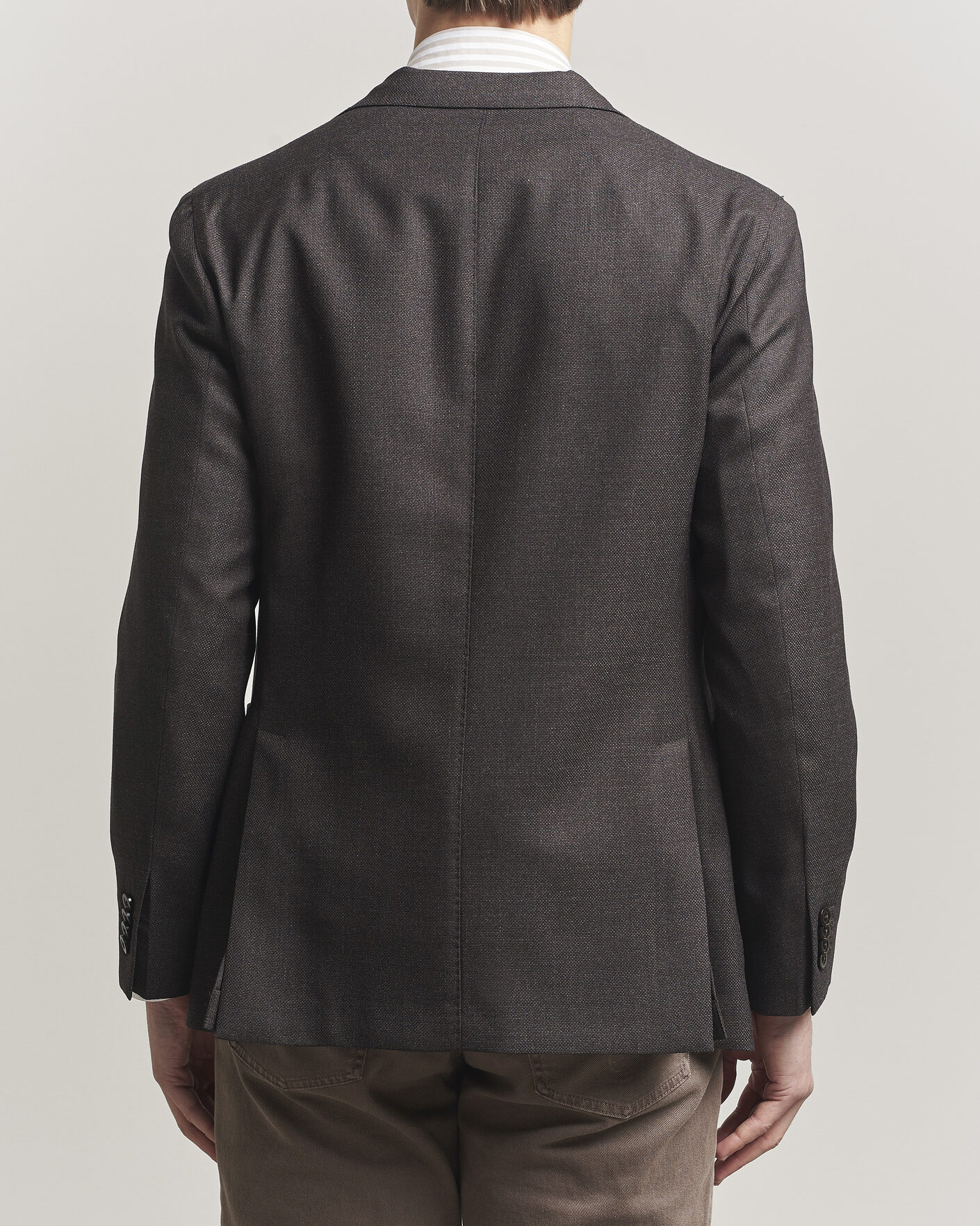 Herr | Kavajer | Boglioli | K Jacket Wool Hopsack Blazer Dark Brown