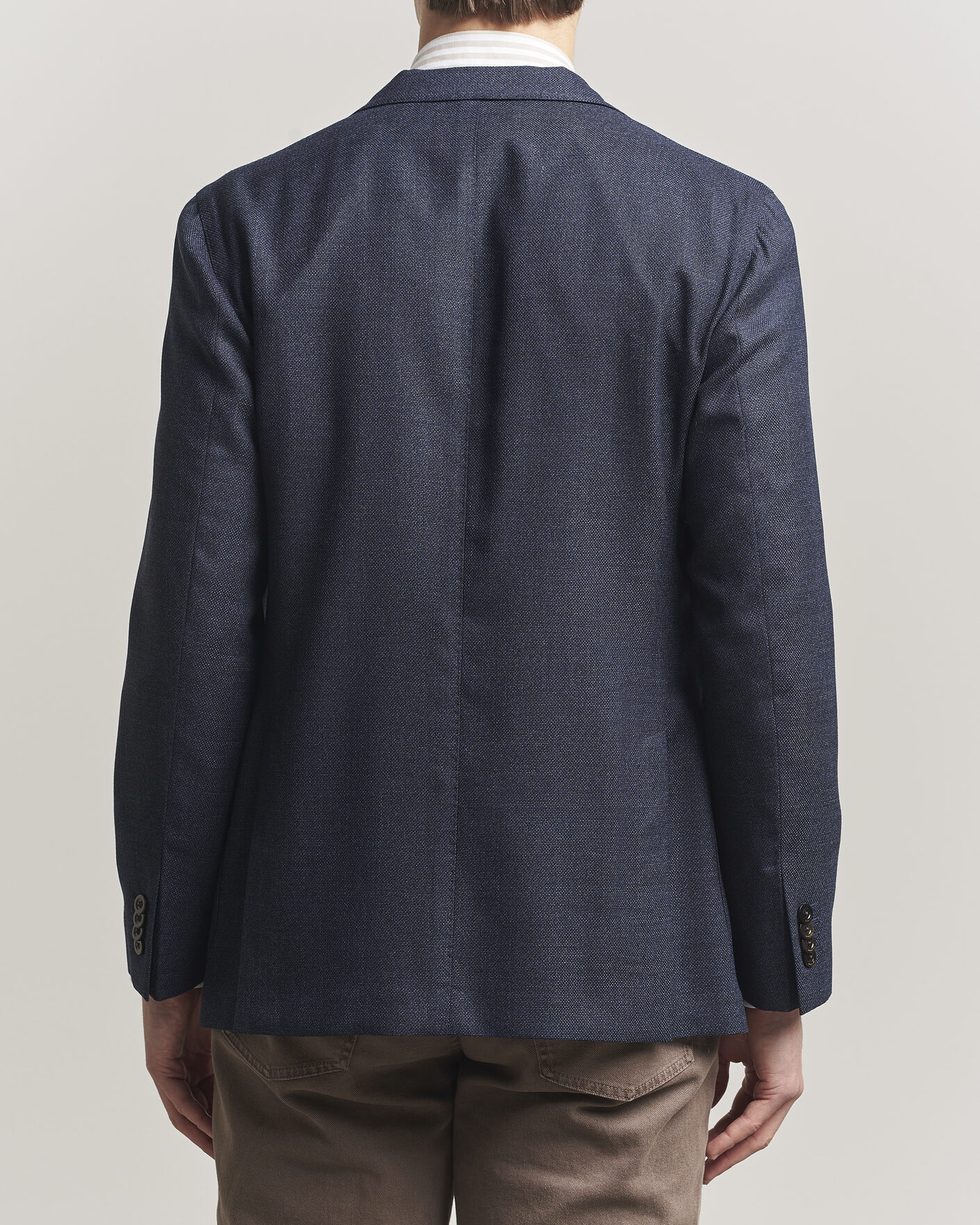 Herr | Kavajer | Boglioli | K Jacket Wool Hopsack Blazer Dark Blue