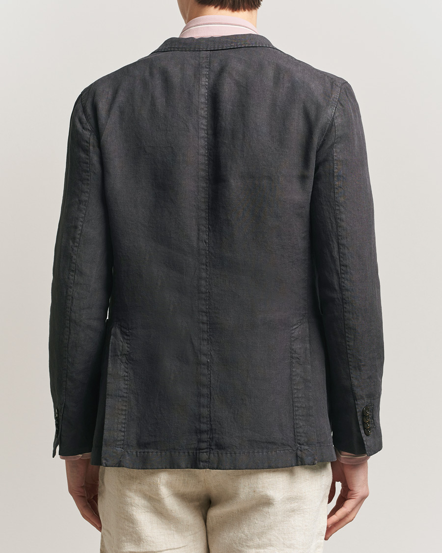 Herr | Kavajer | Boglioli | K Jacket Linen Blazer Dark Brown