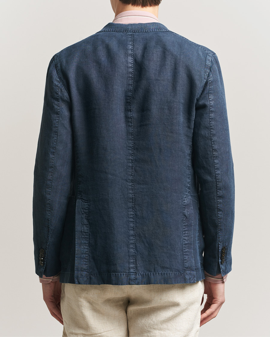 Herr | Kavajer | Boglioli | K Jacket Linen Blazer Navy