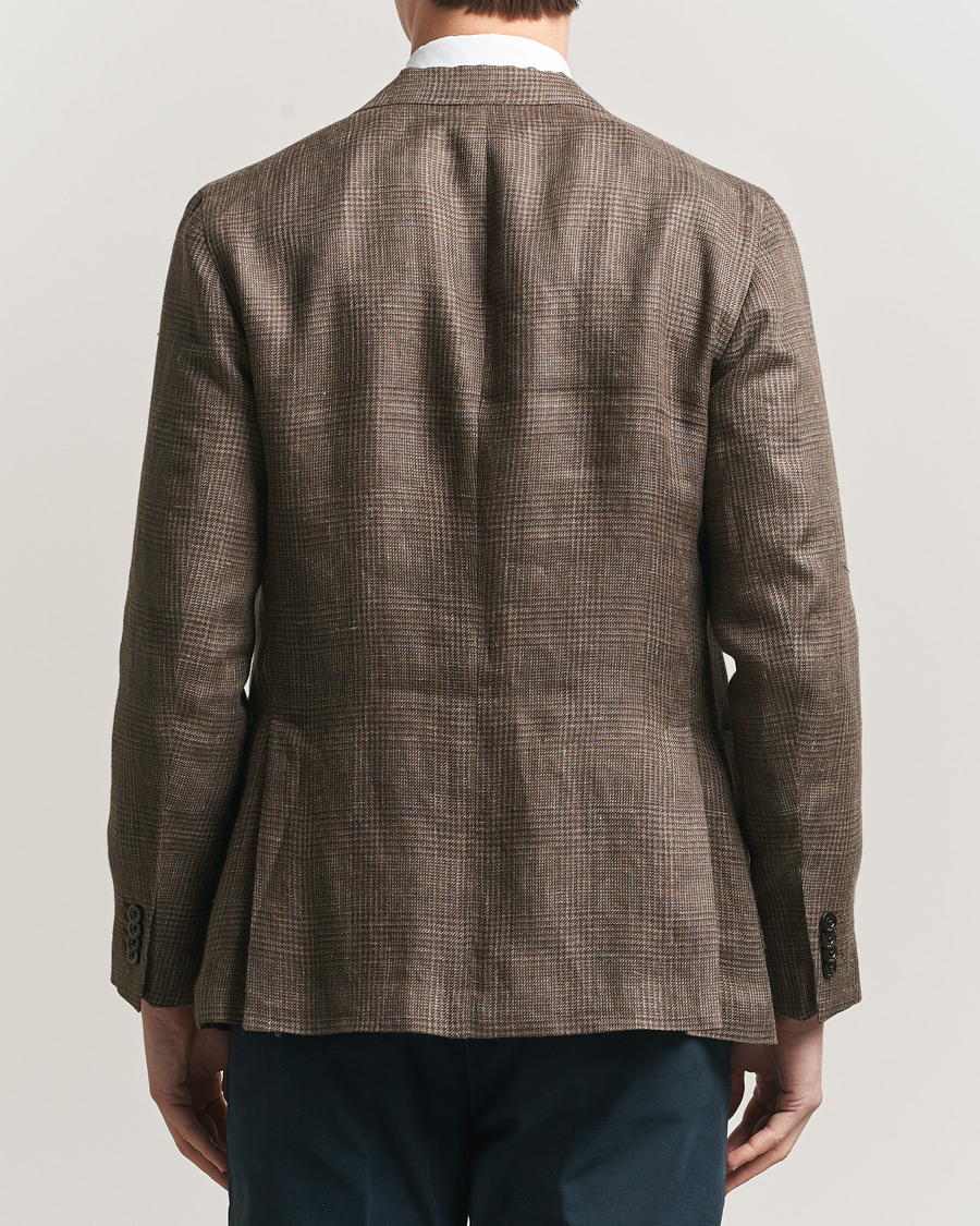 Herr | Kavajer | Boglioli | K Jacket Prince Of Wales Blazer Dark Brown