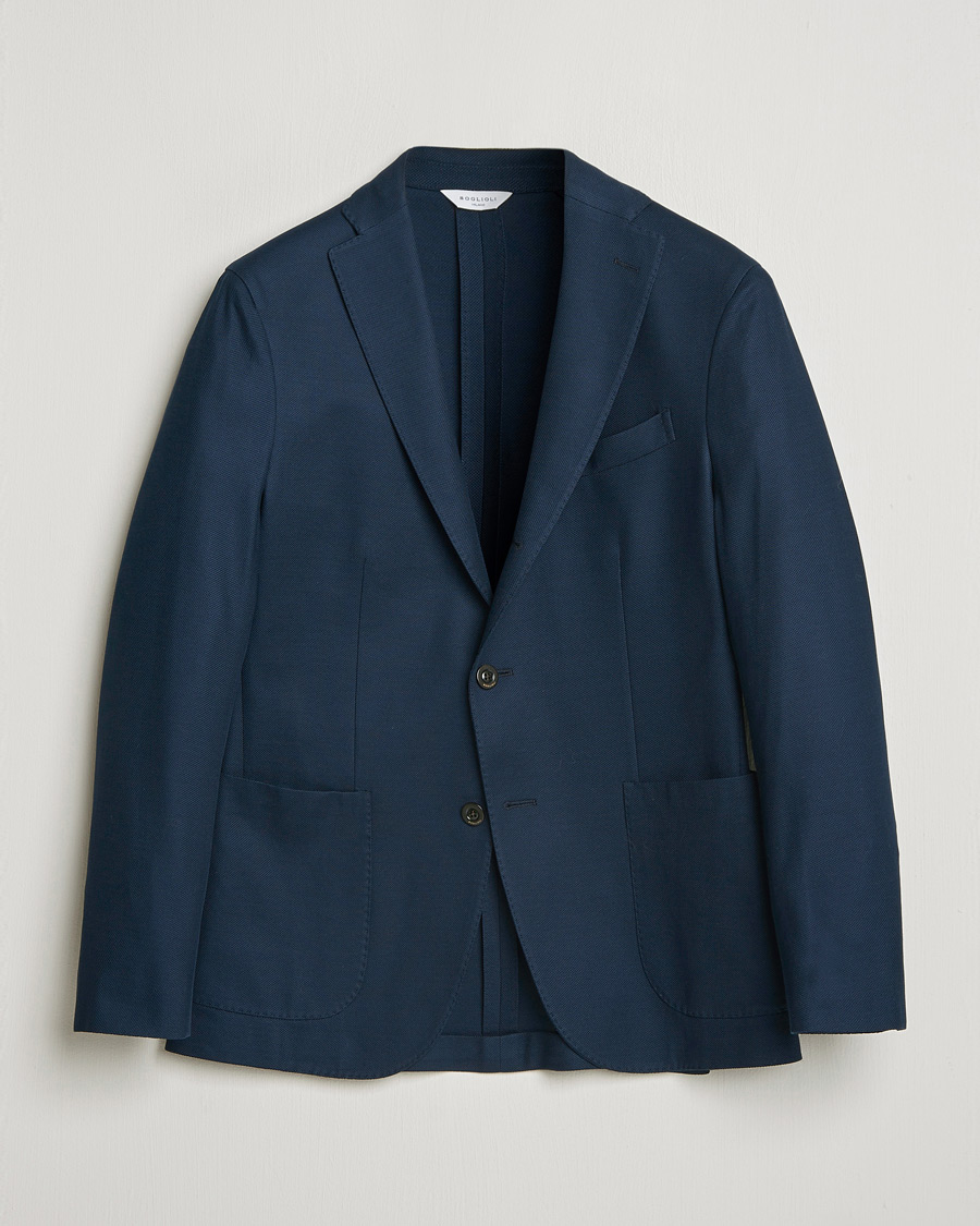 Herr | Kavajer | Boglioli | K Jacket Jersey Blazer Navy