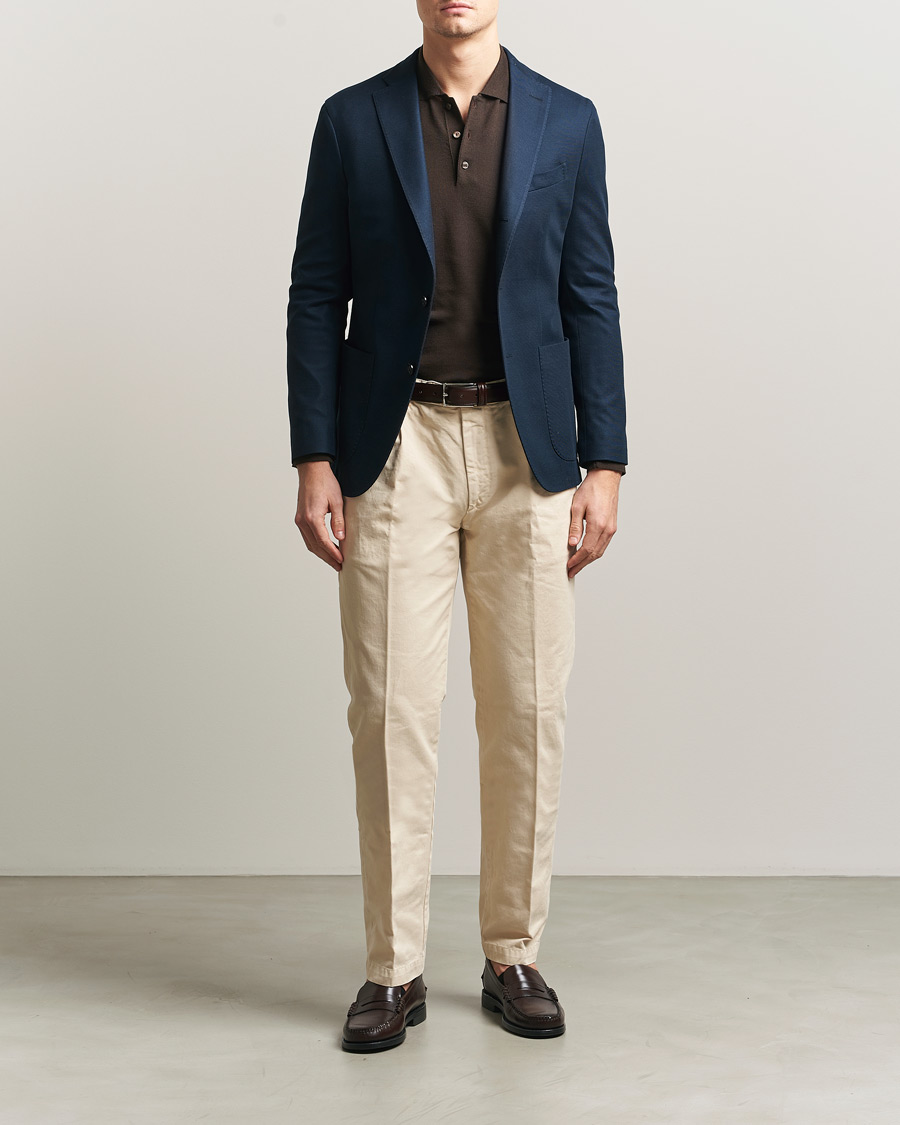 Herr | Kavajer | Boglioli | K Jacket Jersey Blazer Navy
