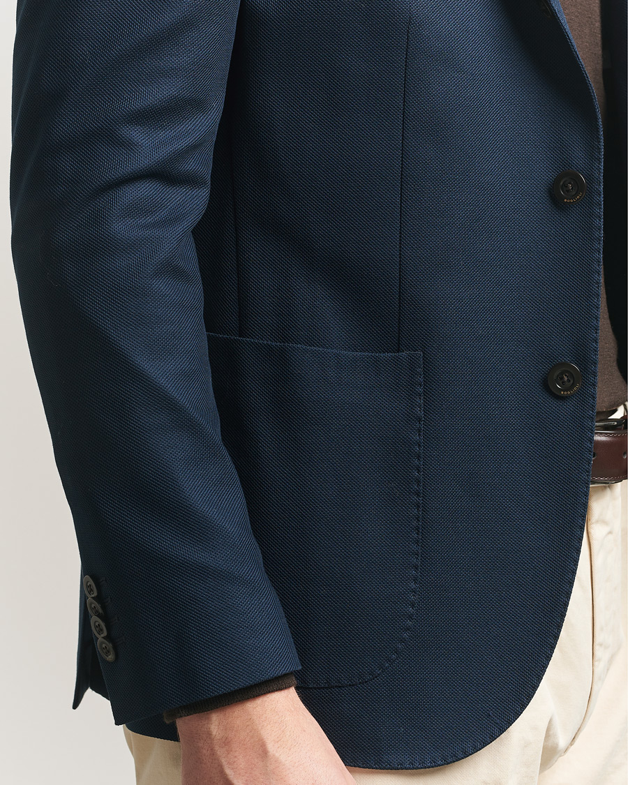 Herr | Kavajer | Boglioli | K Jacket Jersey Blazer Navy