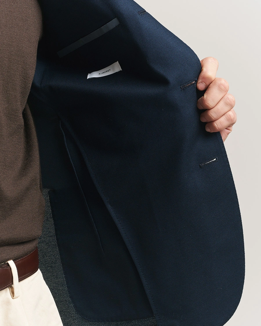 Herr | Kavajer | Boglioli | K Jacket Jersey Blazer Navy