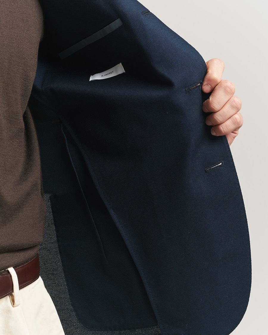 Herr | Kavajer | Boglioli | K Jacket Jersey Blazer Navy