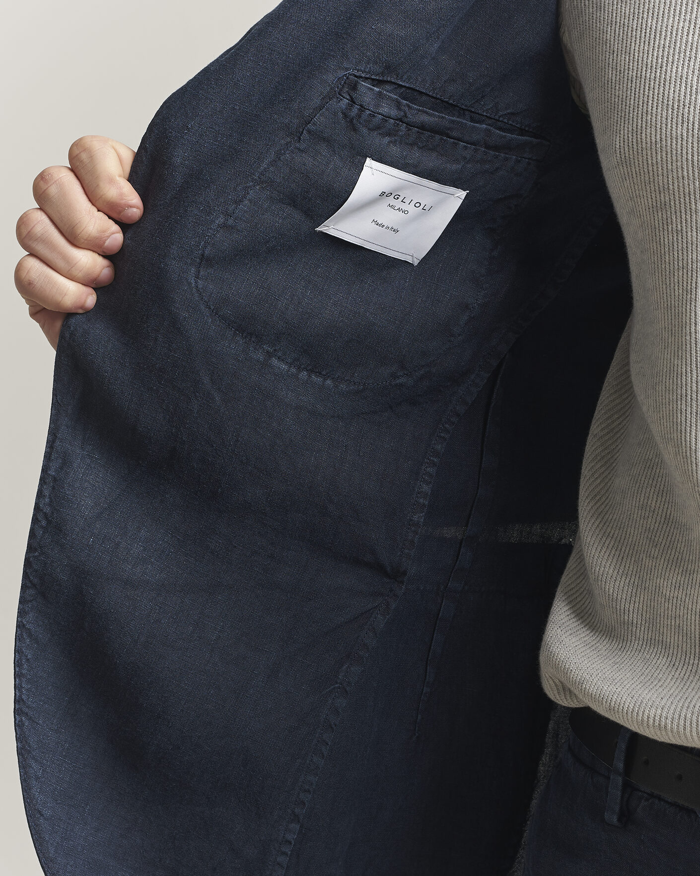 Herr | Kostymer | Boglioli | K Jacket Linen Suit Navy