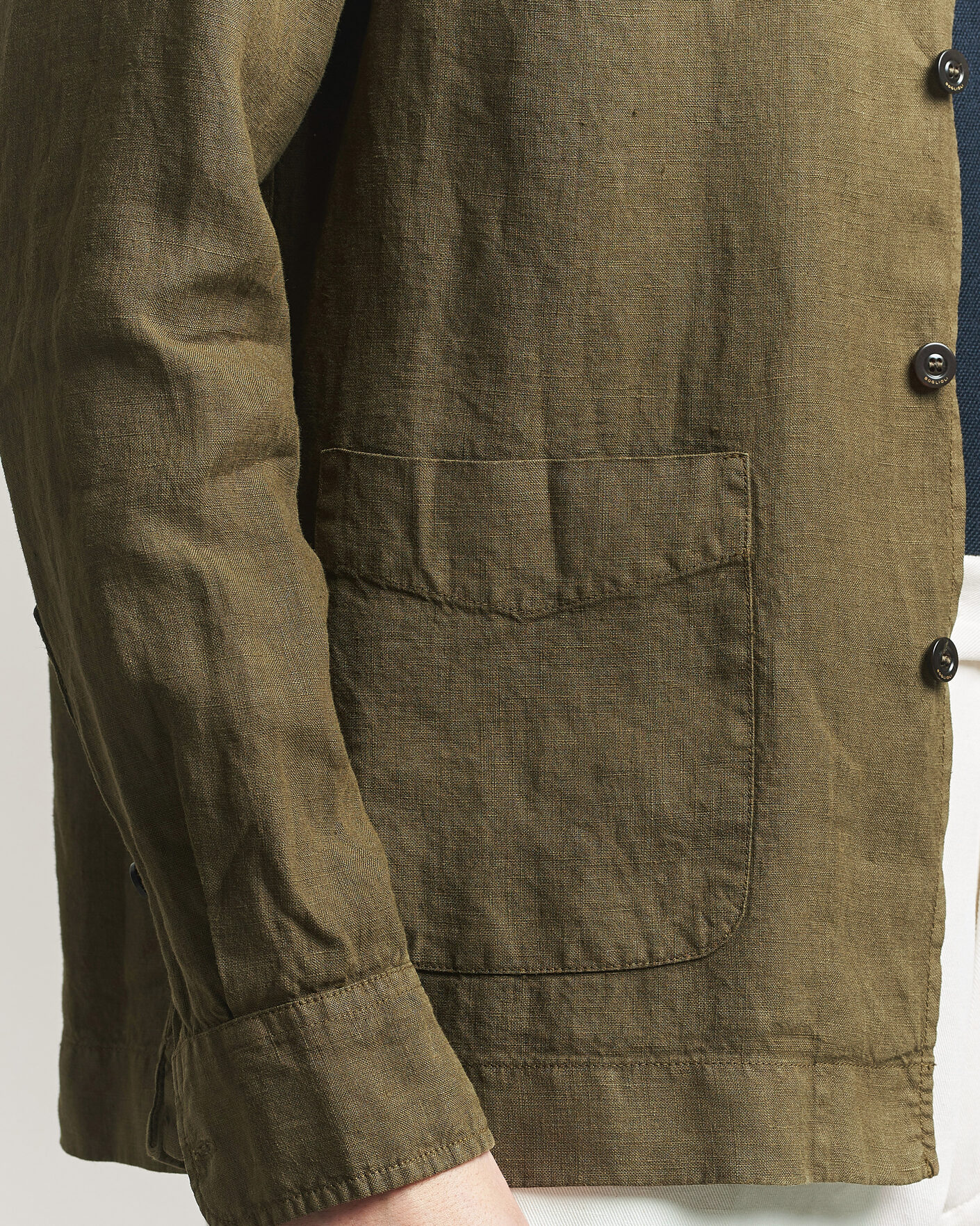 Herr | Jackor | Boglioli | Linen Painter Jacket Military