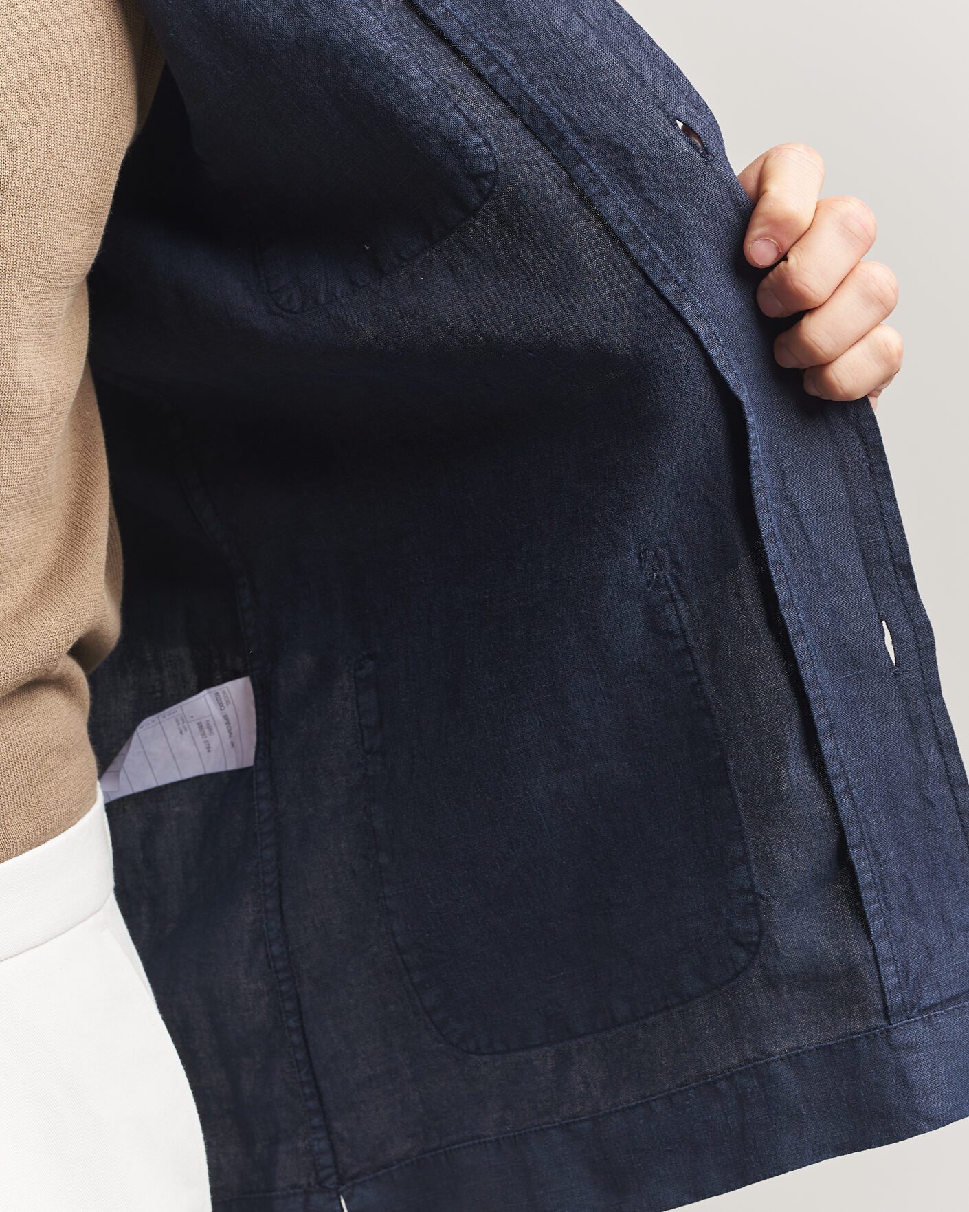 Herr | Jackor | Boglioli | Linen Painter Jacket Navy