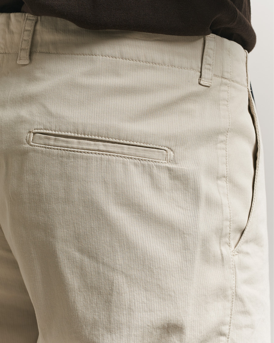 Herr | Byxor | Boglioli | Regular Fit Cotton Chinos Beige