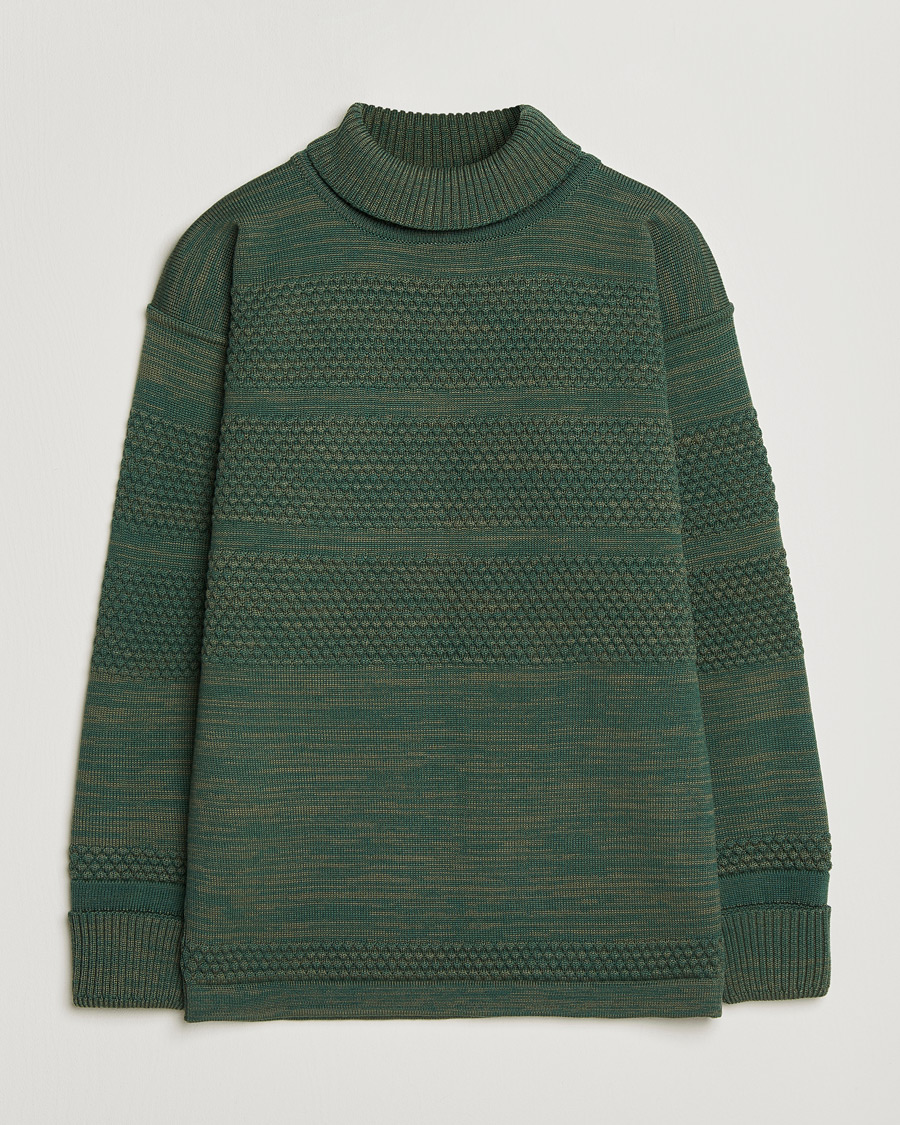Herr | Tröjor | S.N.S. Herning | Fisherman Sweater Natural Machine Green