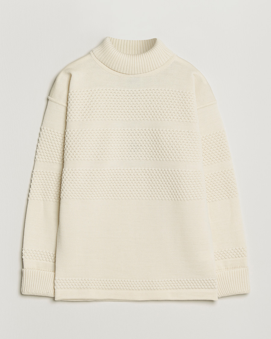 Herr | Tröjor | S.N.S. Herning | Fisherman Sweater Natural White