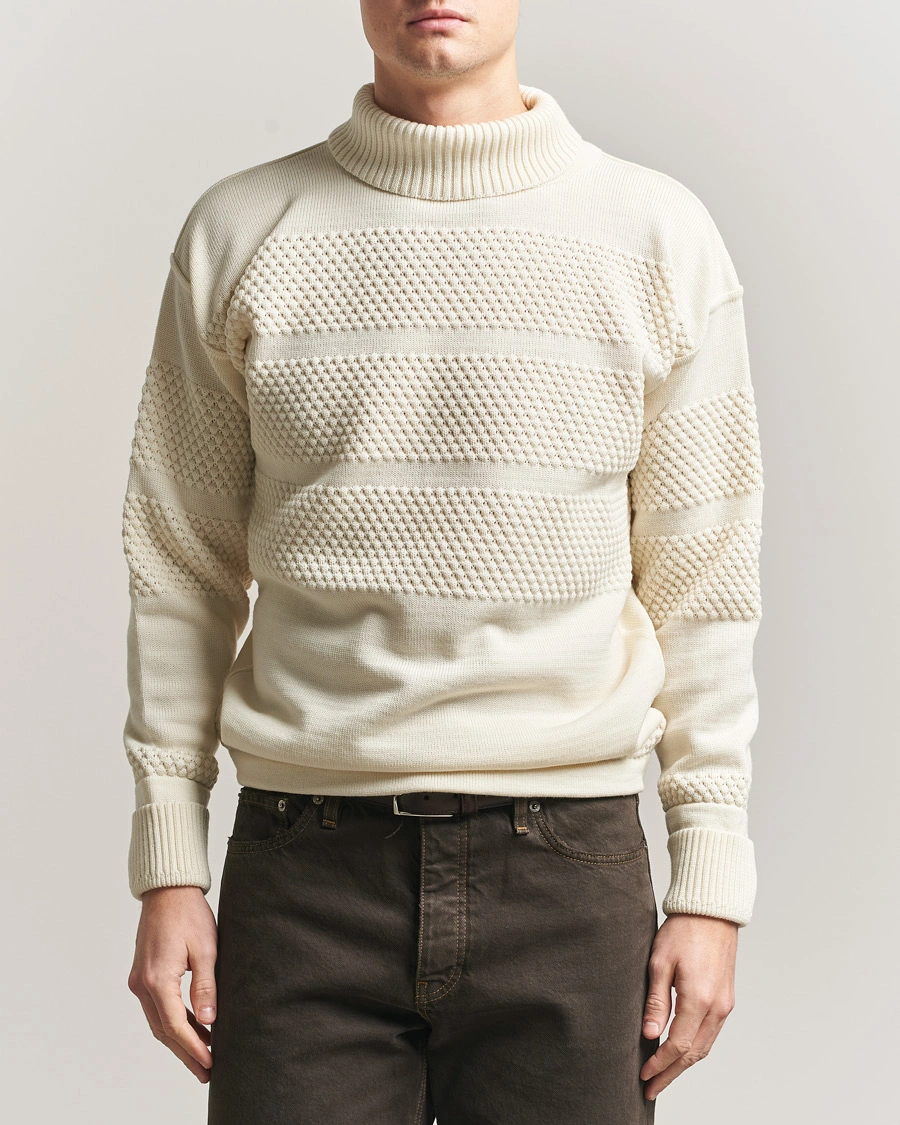 Herr | Tröjor | S.N.S. Herning | Fisherman Sweater Natural White
