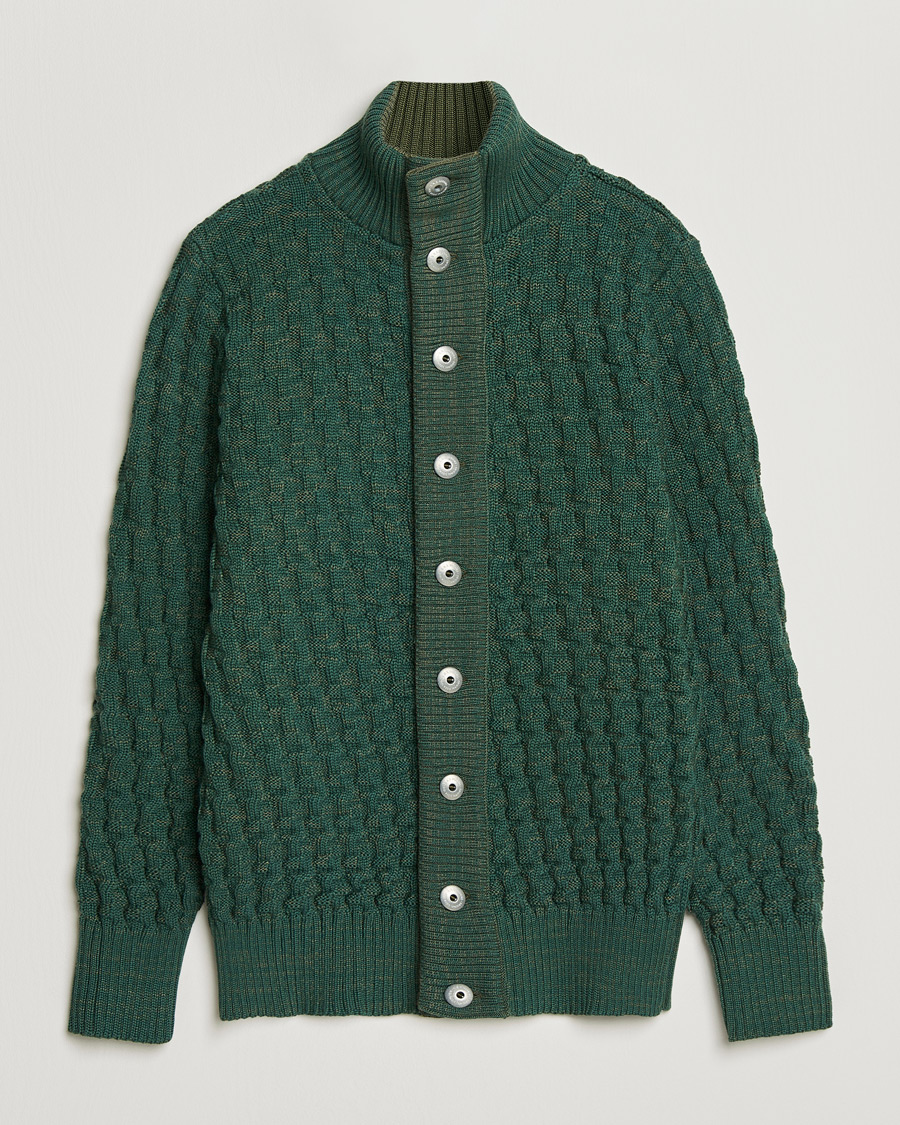 Herr | Tröjor | S.N.S. Herning | Stark Cardigan Machine Green