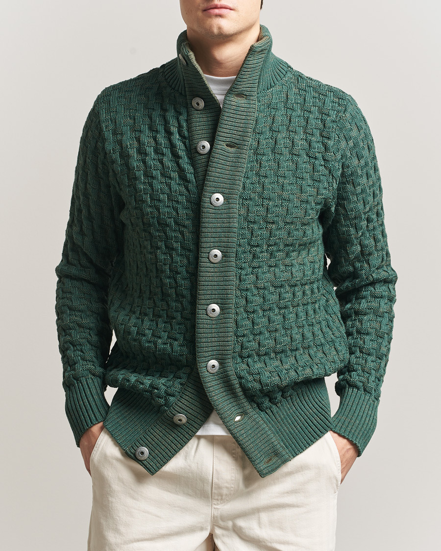 Herr | Tröjor | S.N.S. Herning | Stark Cardigan Machine Green