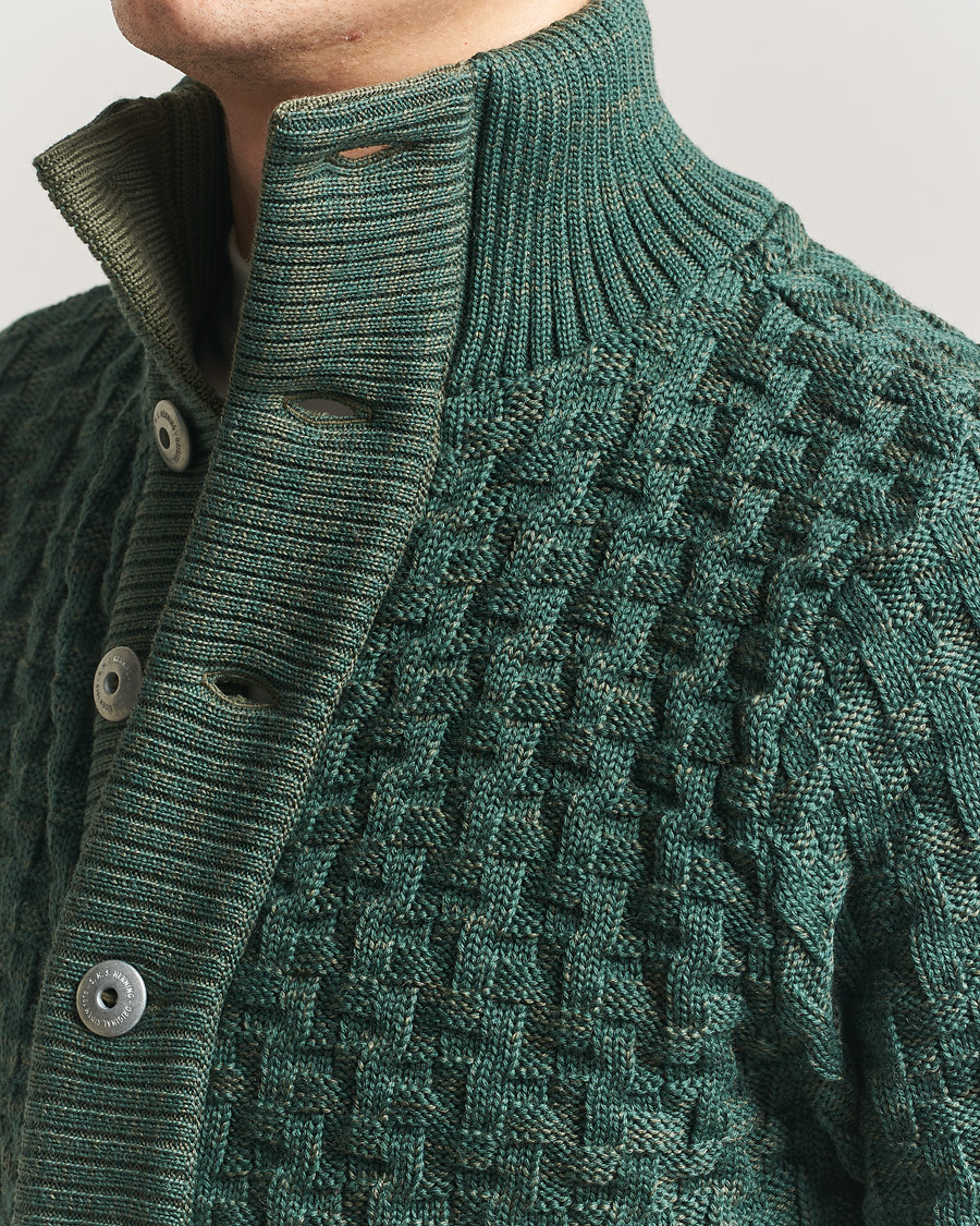 Herr | Tröjor | S.N.S. Herning | Stark Cardigan Machine Green