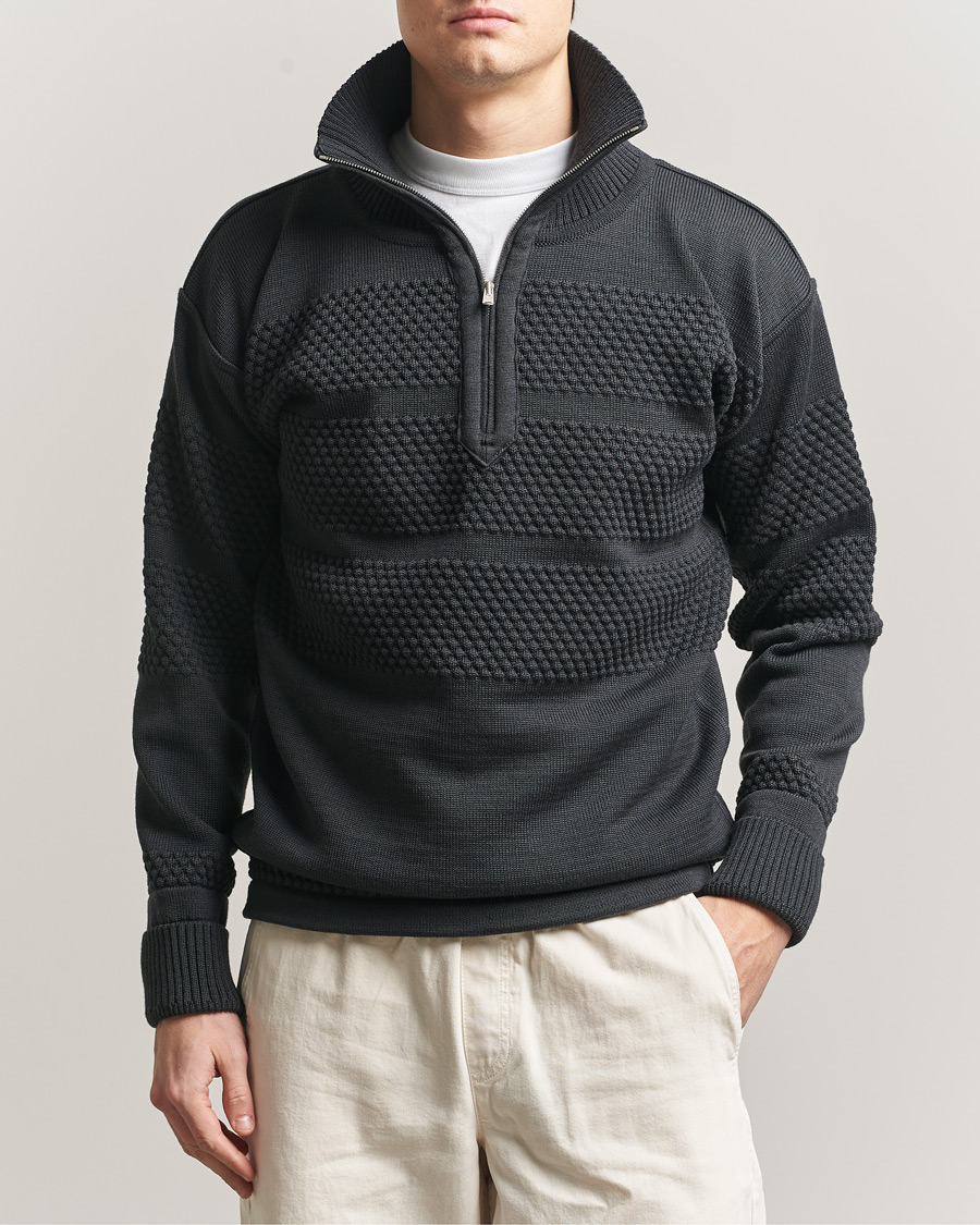 Herr | Tröjor | S.N.S. Herning | Fisherman Short Zip Molten Grey