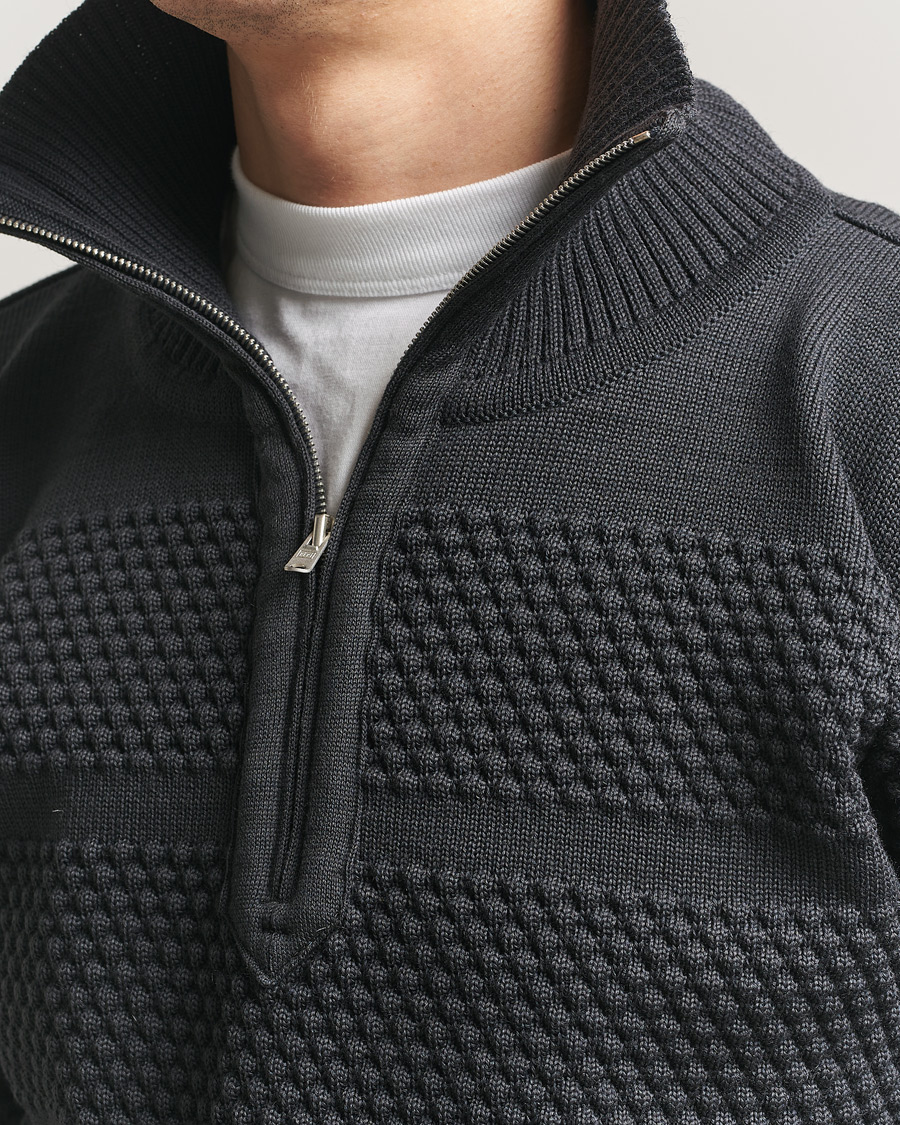 Herr | Tröjor | S.N.S. Herning | Fisherman Short Zip Molten Grey