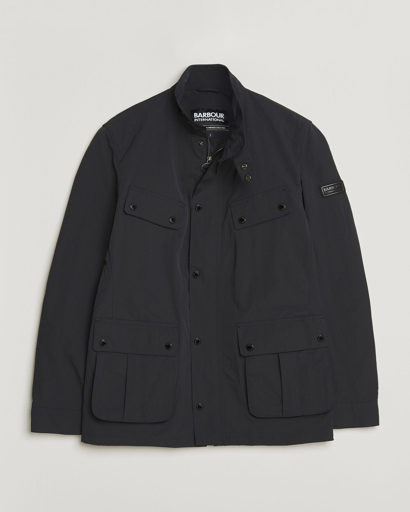 Herr | Jackor | Barbour International | Modern Showerproof Duke Jacket Black