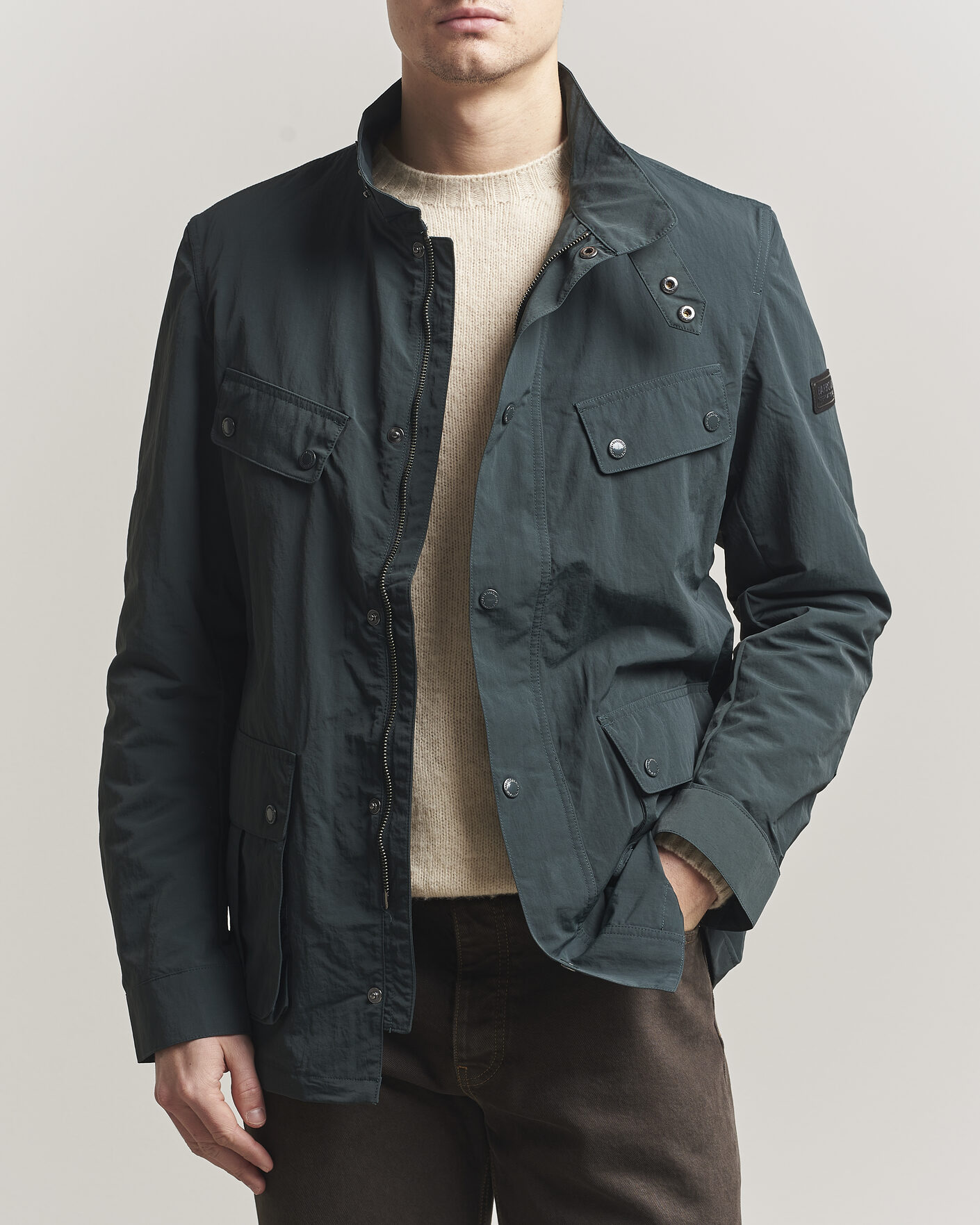 Herr | Jackor | Barbour International | Modern Showerproof Duke Jacket Forest River