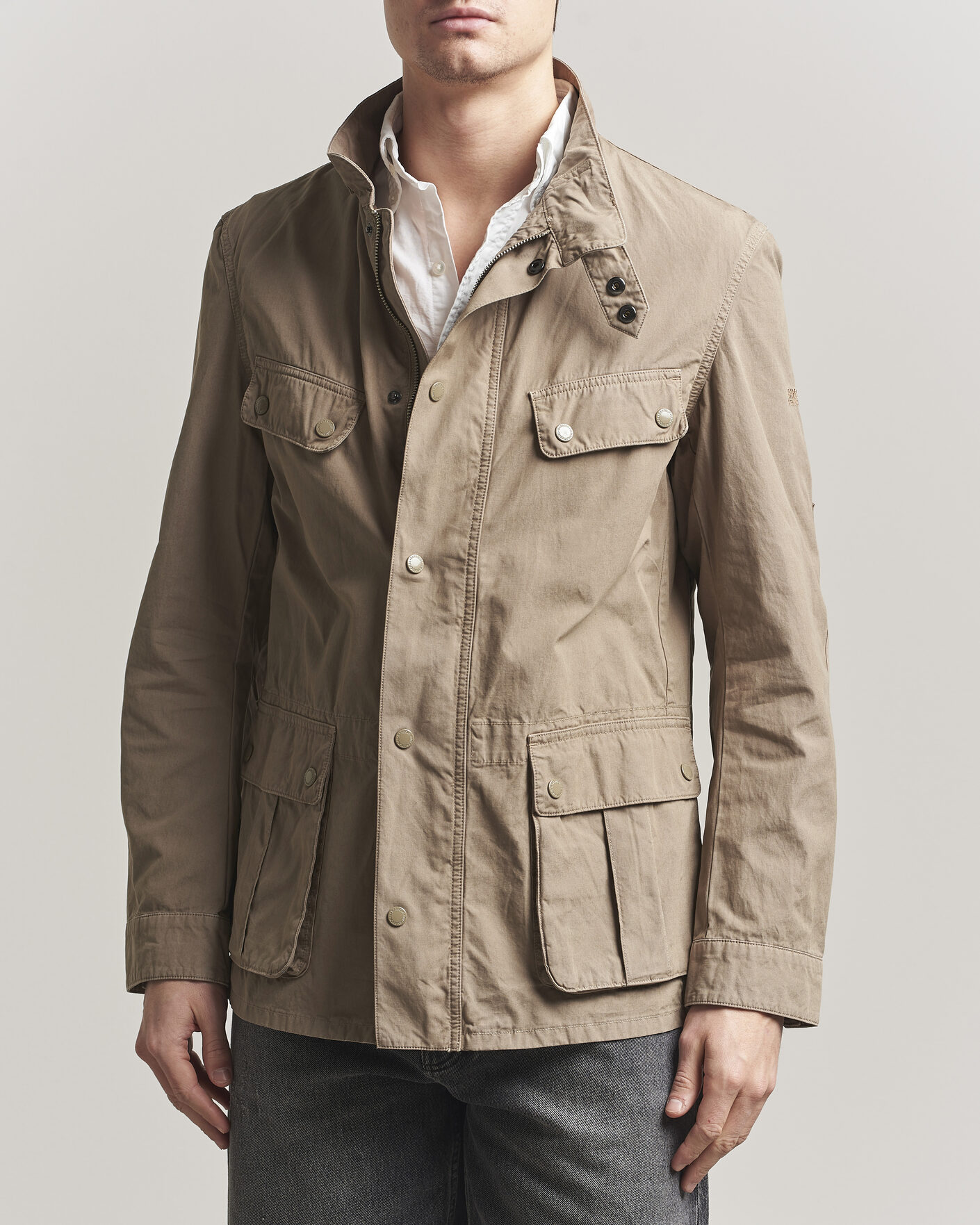 Herr | Jackor | Barbour International | Garment dyed Casual Duke Jacket Timberwolf