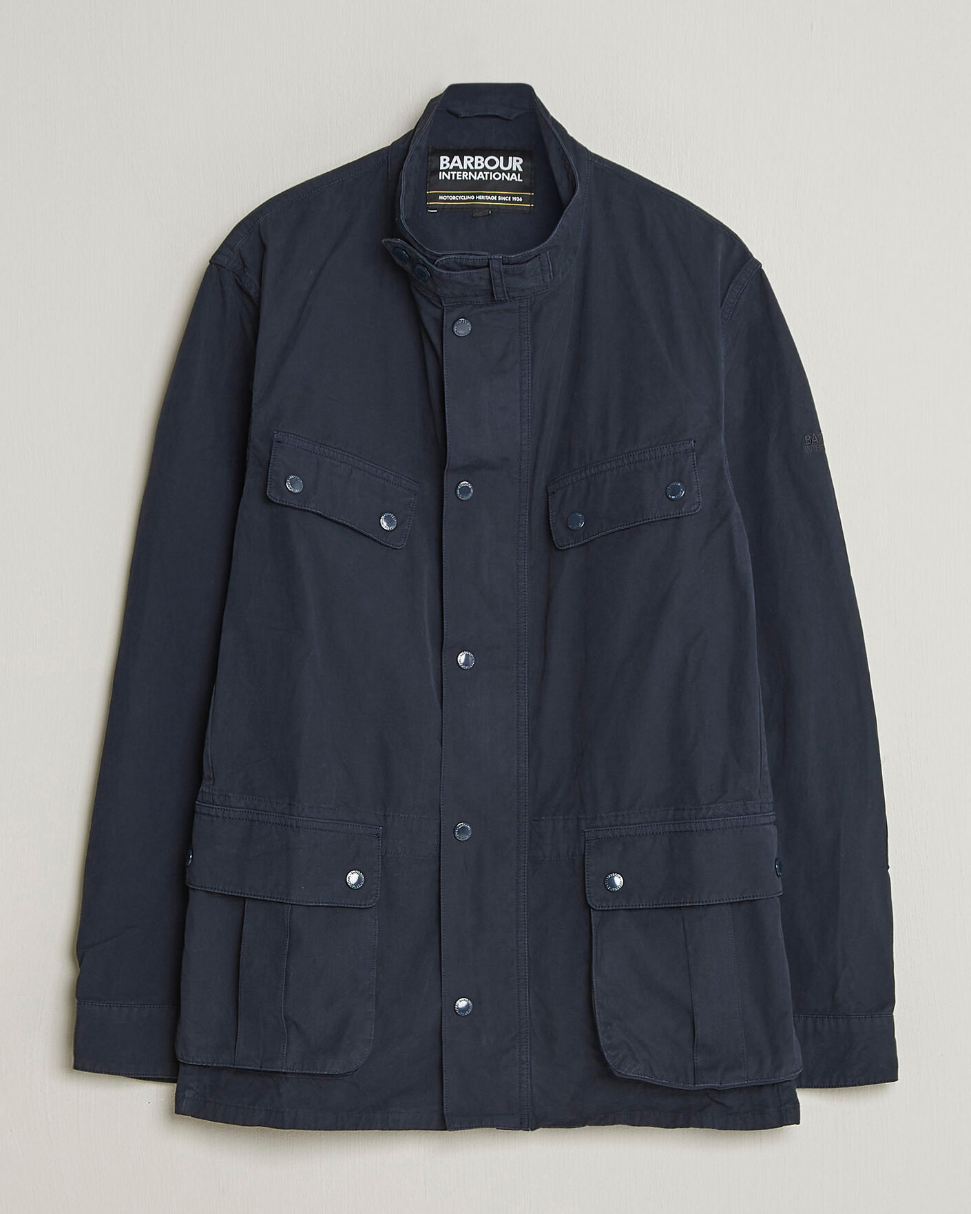 Herr | Jackor | Barbour International | Garment dyed Casual Duke Jacket Navy