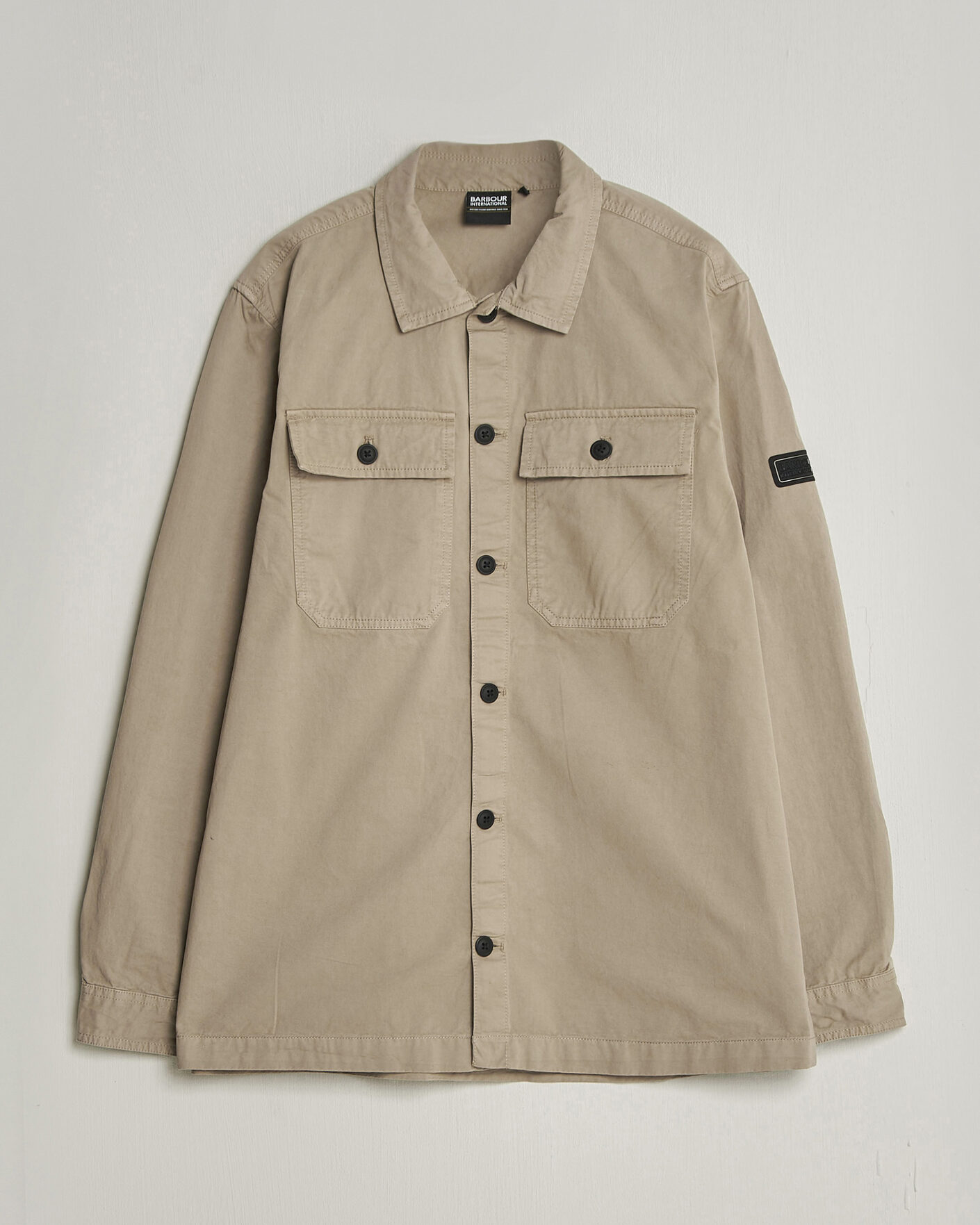 Herr | Skjortor | Barbour International | Arlo Cotton Overshirt Coriander