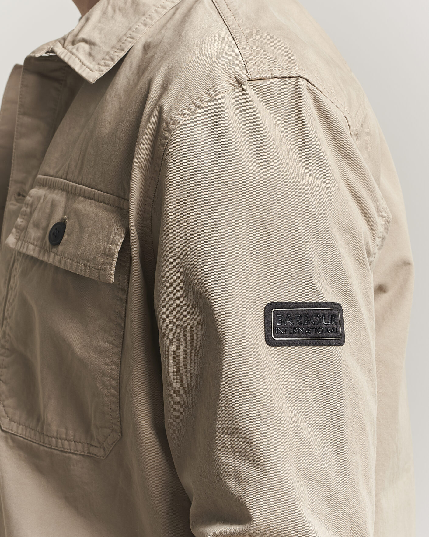 Herr | Skjortor | Barbour International | Arlo Cotton Overshirt Coriander