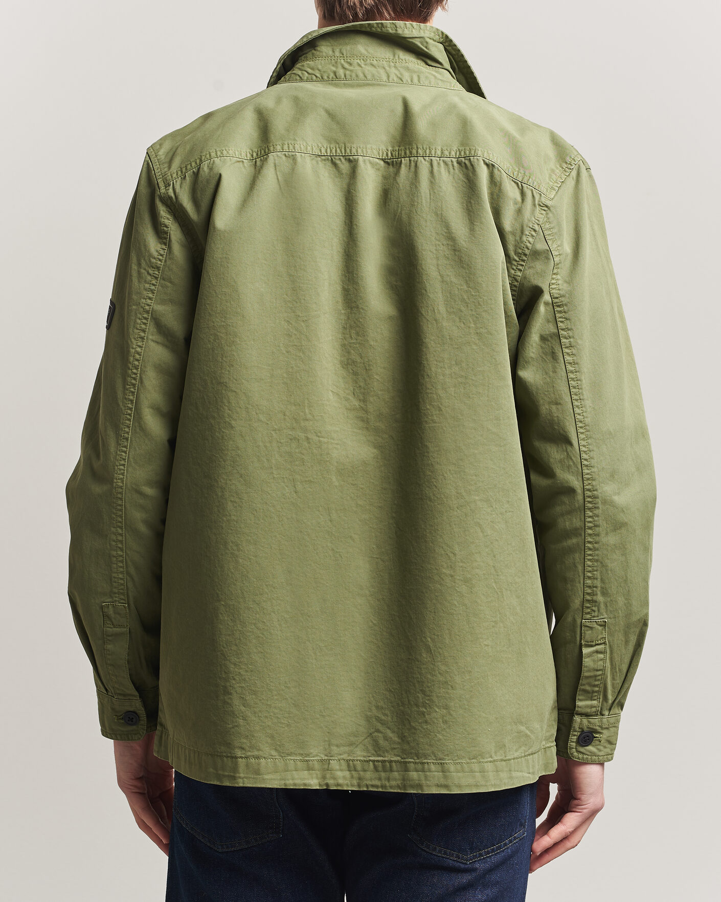 Herr | Skjortor | Barbour International | Arlo Cotton Overshirt Burnt Olive