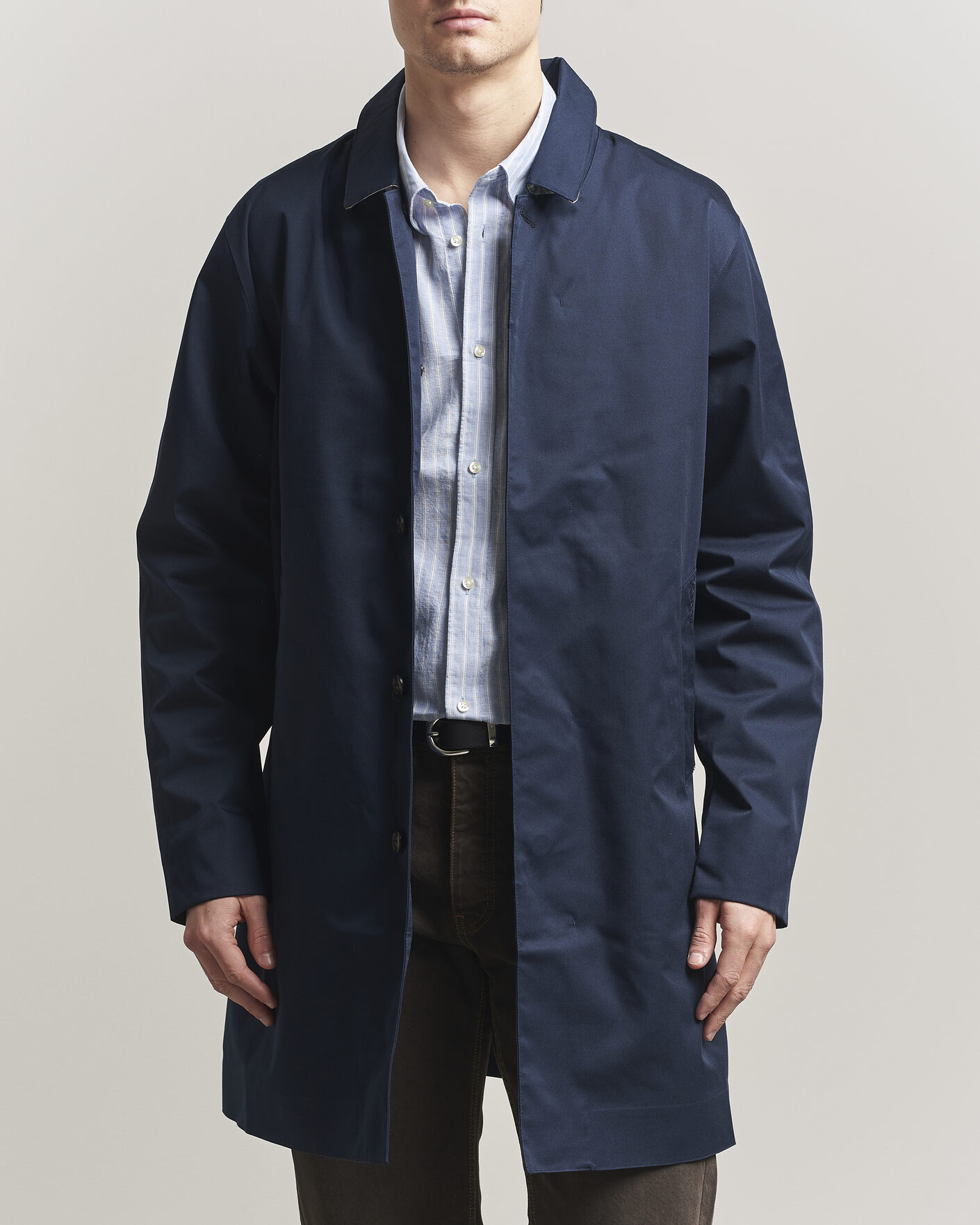 Herr | Jackor | Barbour Lifestyle | Rokig Waterproof Car Coat Navy