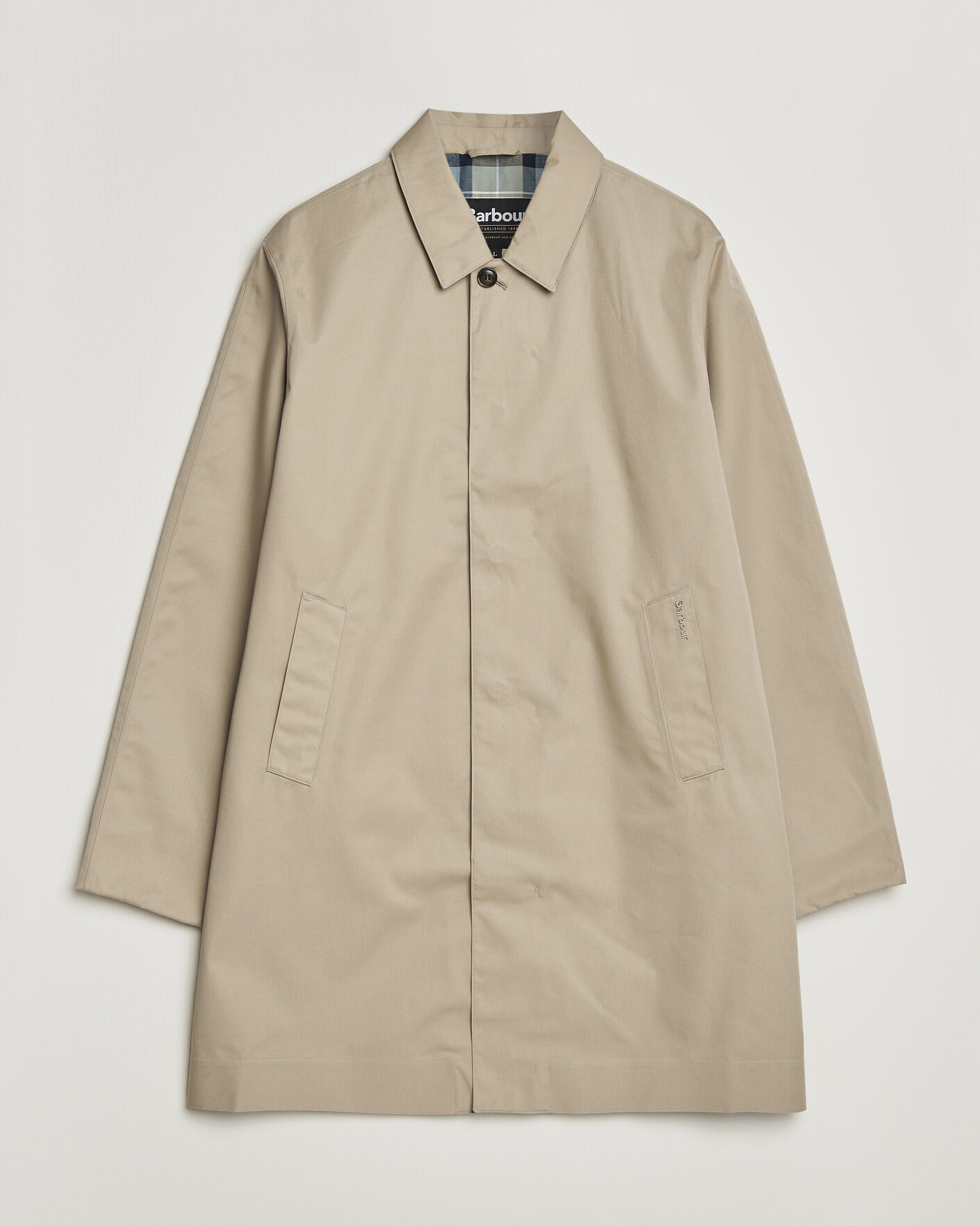 Herr | Jackor | Barbour Lifestyle | Rokig Waterproof Car Coat Washed Stone
