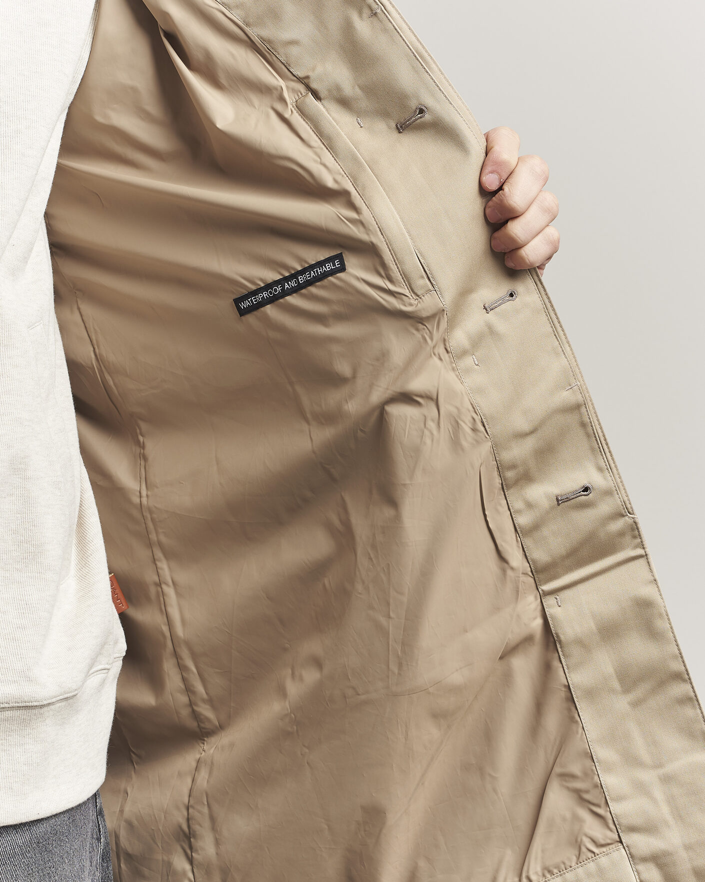 Herr | Jackor | Barbour Lifestyle | Rokig Waterproof Car Coat Washed Stone