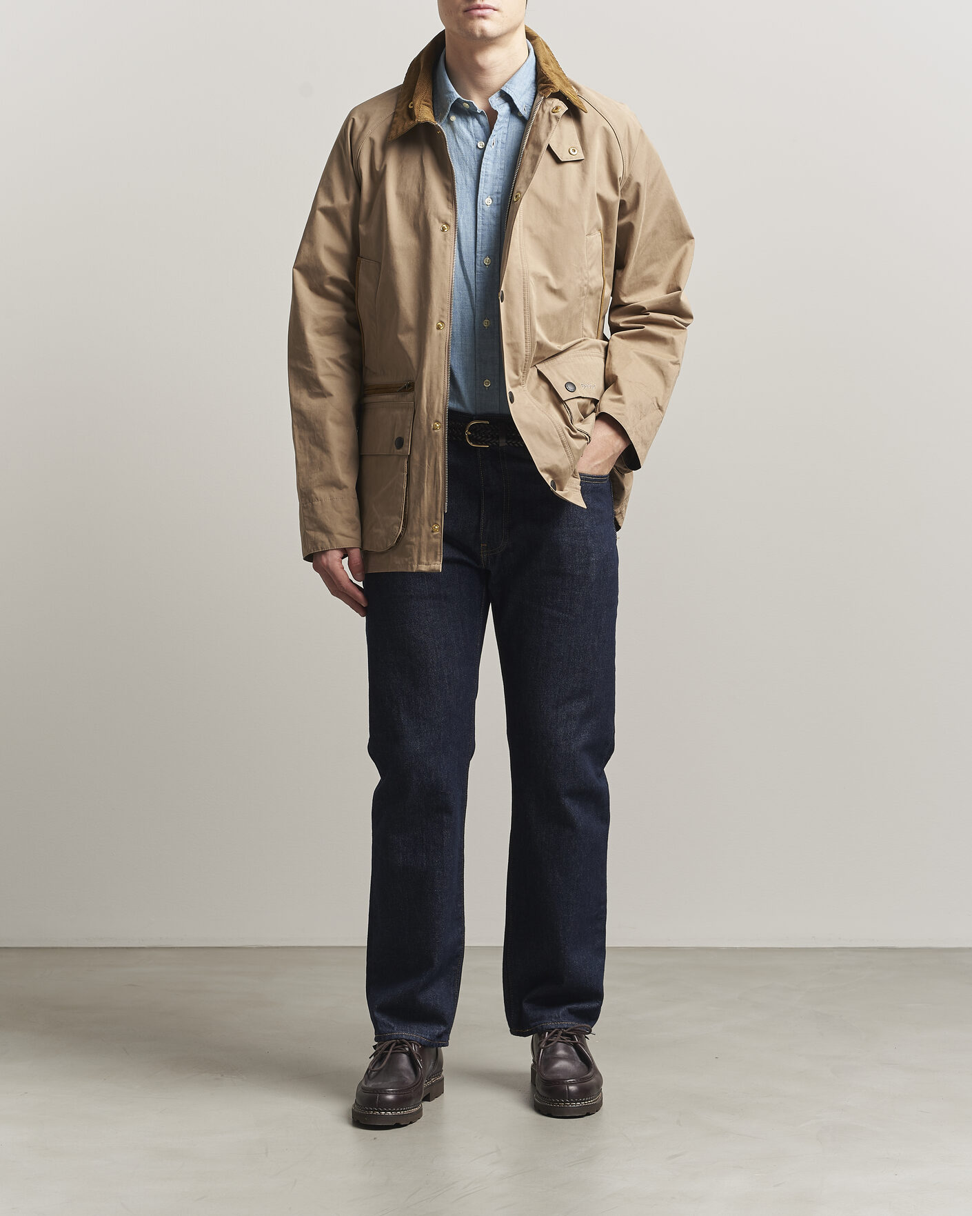 Herr | Jackor | Barbour Lifestyle | Icons Bedale Casual Jacket Military Brown