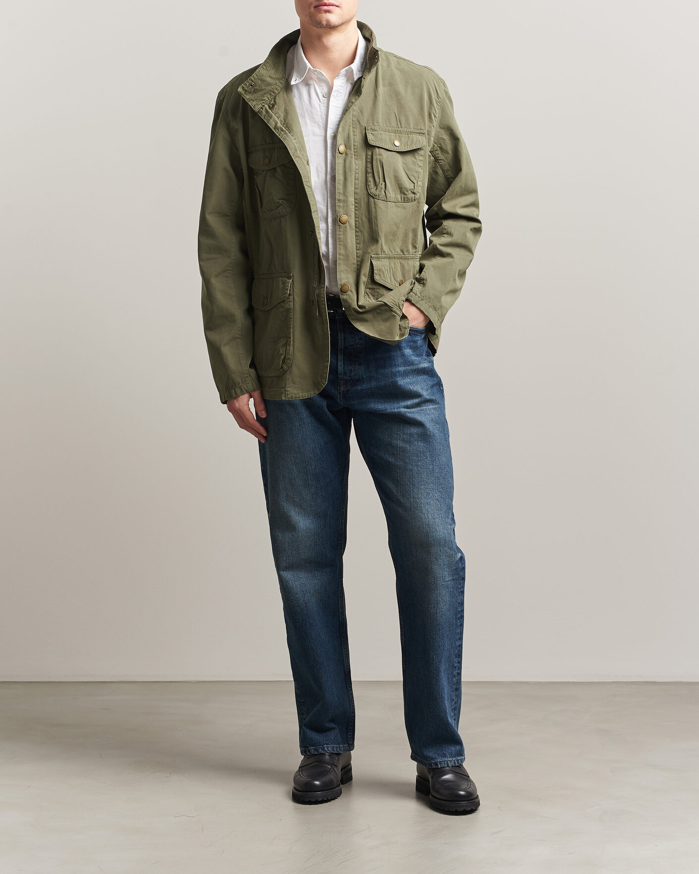 Herr | Jackor | Barbour Lifestyle | Ogston Casual Jacket Dusty Olive