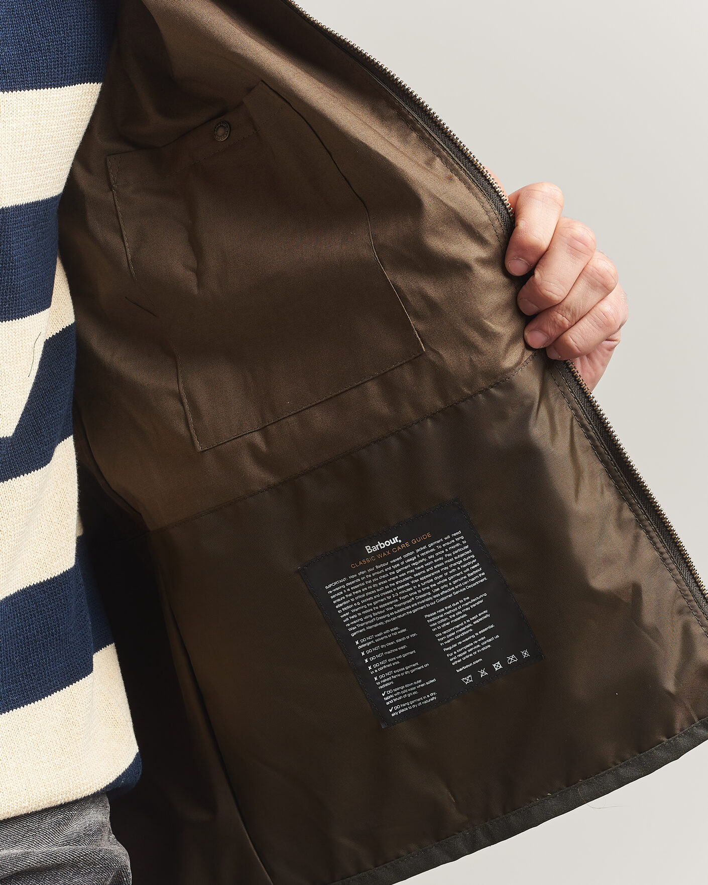 Herr | Jackor | Barbour Lifestyle | Re-Engineered Blackett Spey Wax Jacket Archive Olive