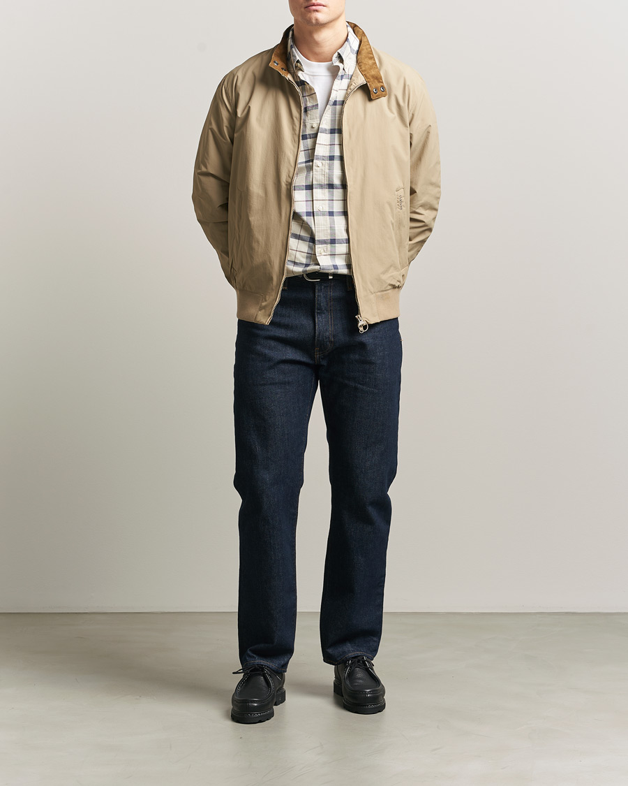 Herr | Jackor | Barbour Lifestyle | Royston Casual Harrington Jacket Washed Stone