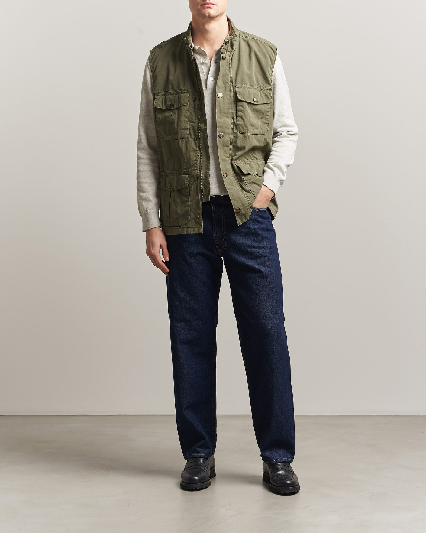 Herr | Västar | Barbour Lifestyle | Casual Corebrigde Gilet Dusty Olive