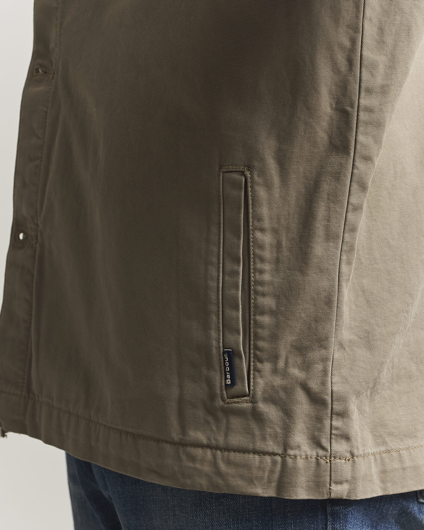 Herr | Skjortor | Barbour Lifestyle | Washed Cotton Overshirt Smoky Olive