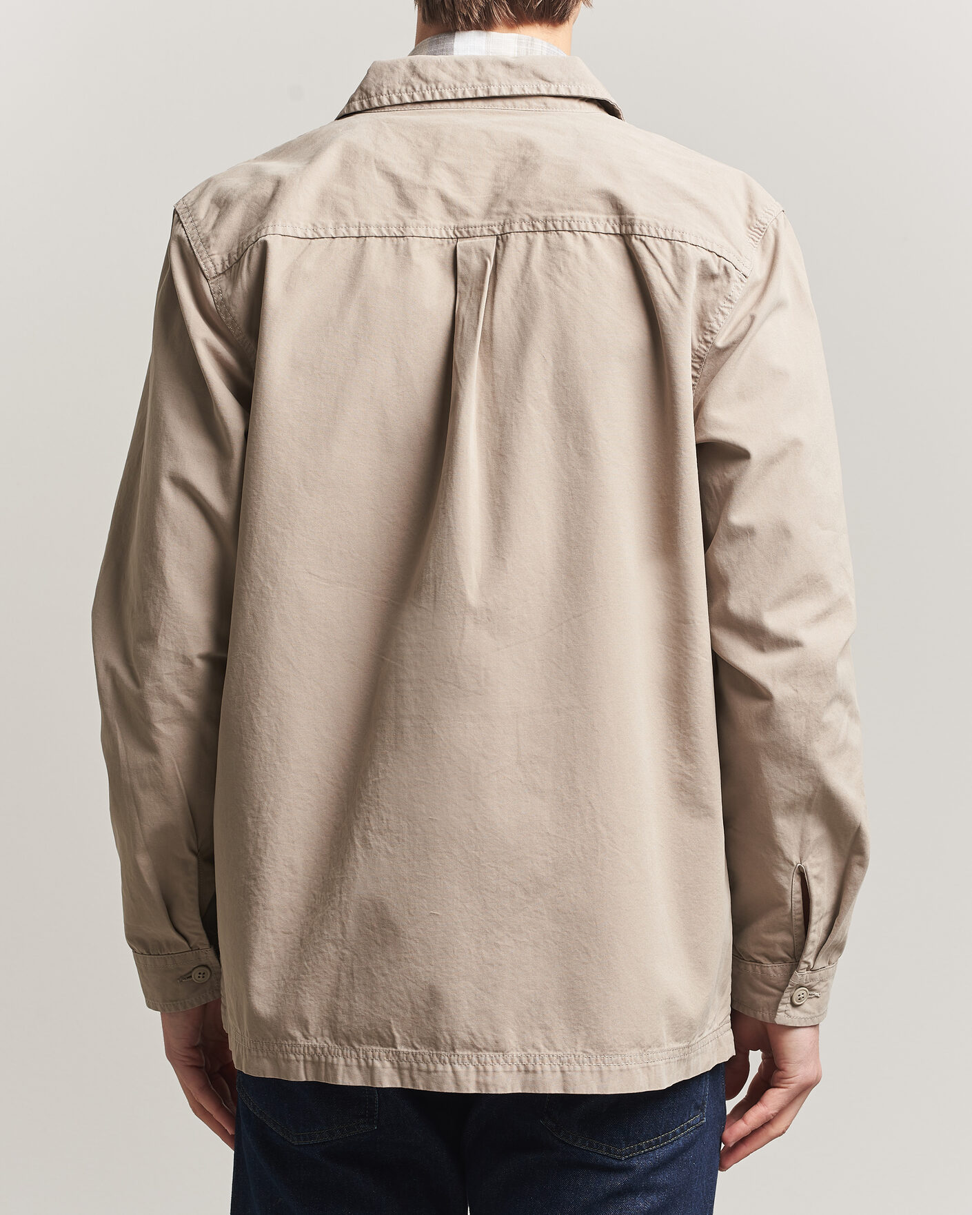 Herr | Skjortor | Barbour Lifestyle | Glendale Zip Overshirt Concrete