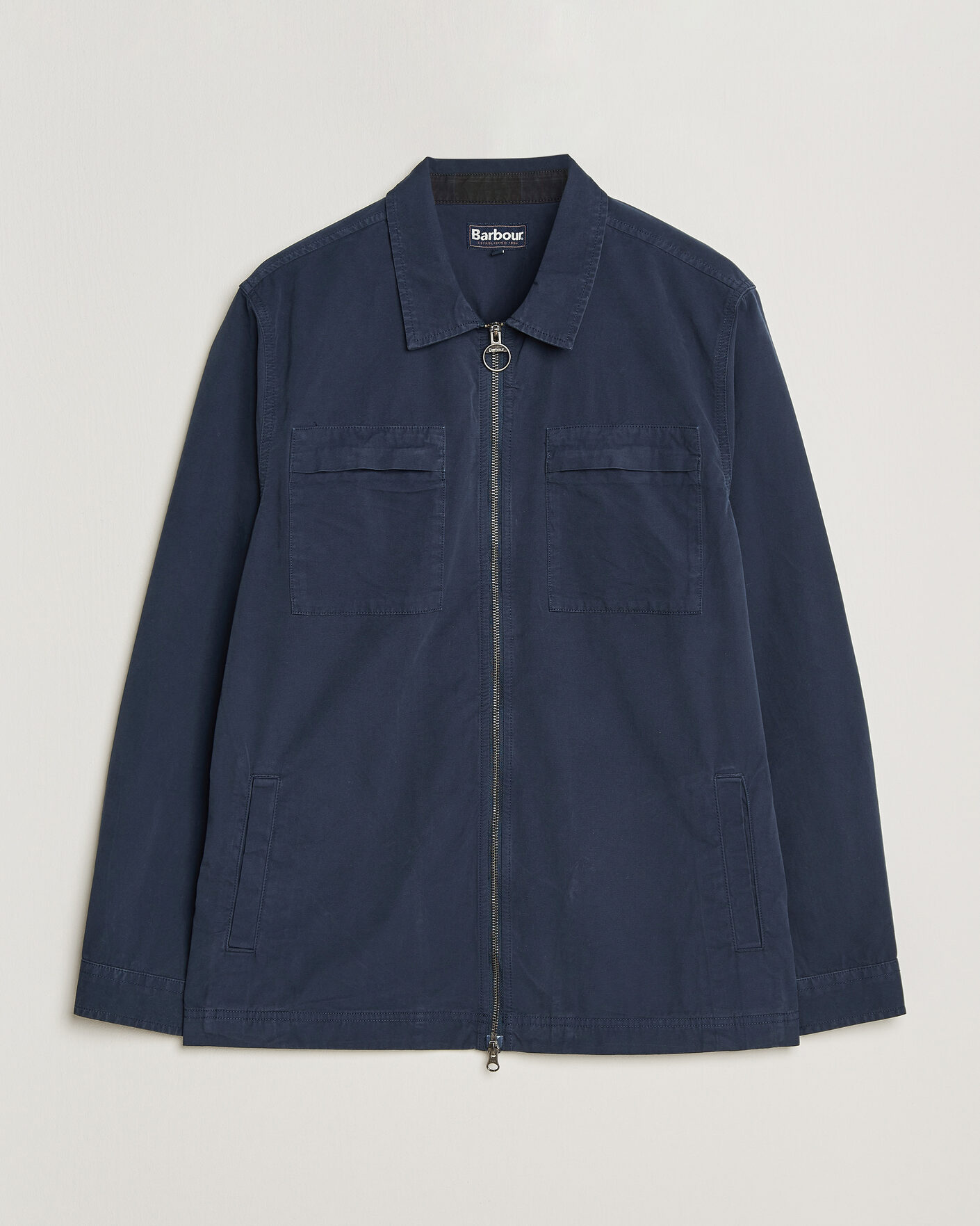 Herr | Skjortor | Barbour Lifestyle | Glendale Zip Overshirt Navy