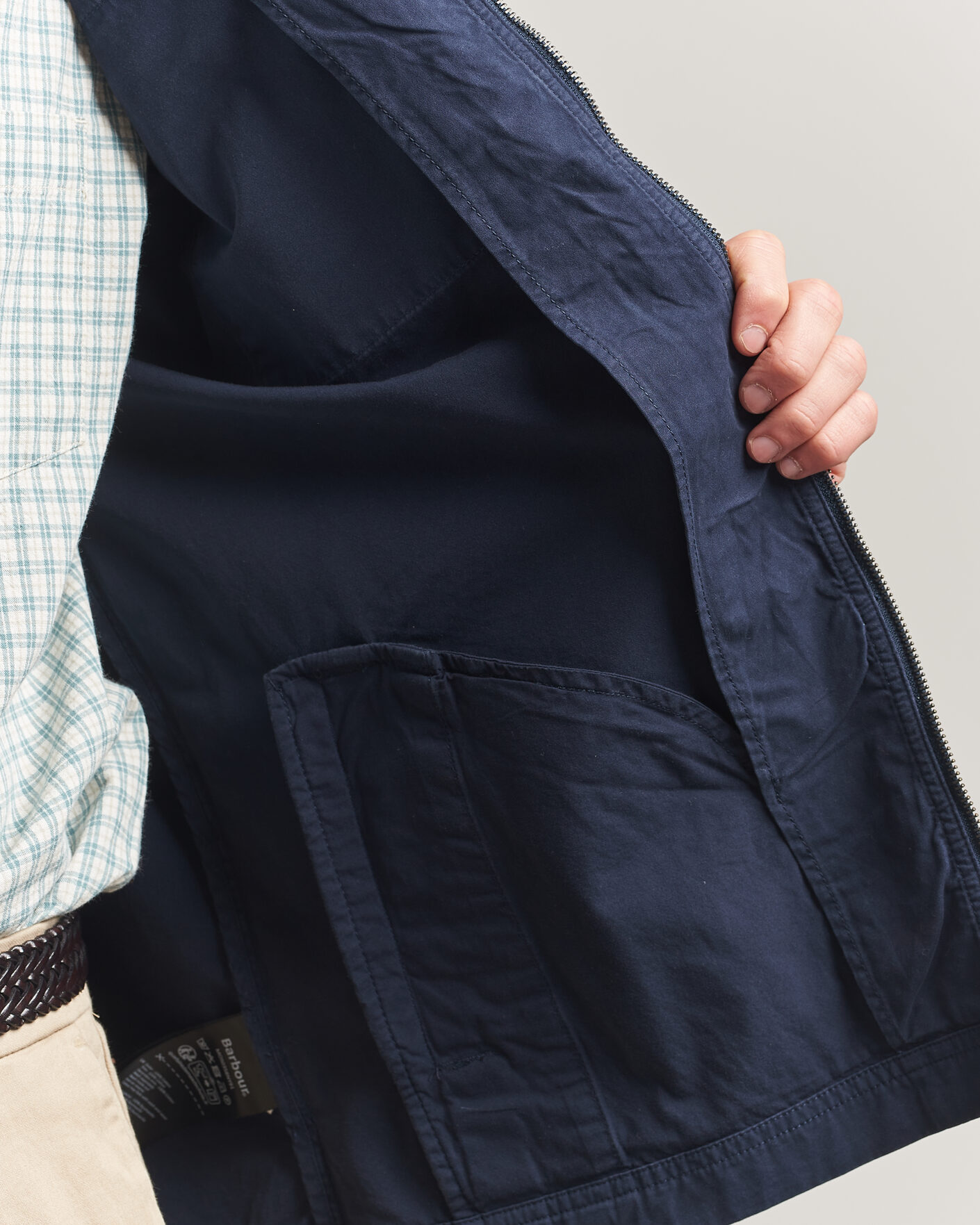 Herr | Skjortor | Barbour Lifestyle | Glendale Zip Overshirt Navy
