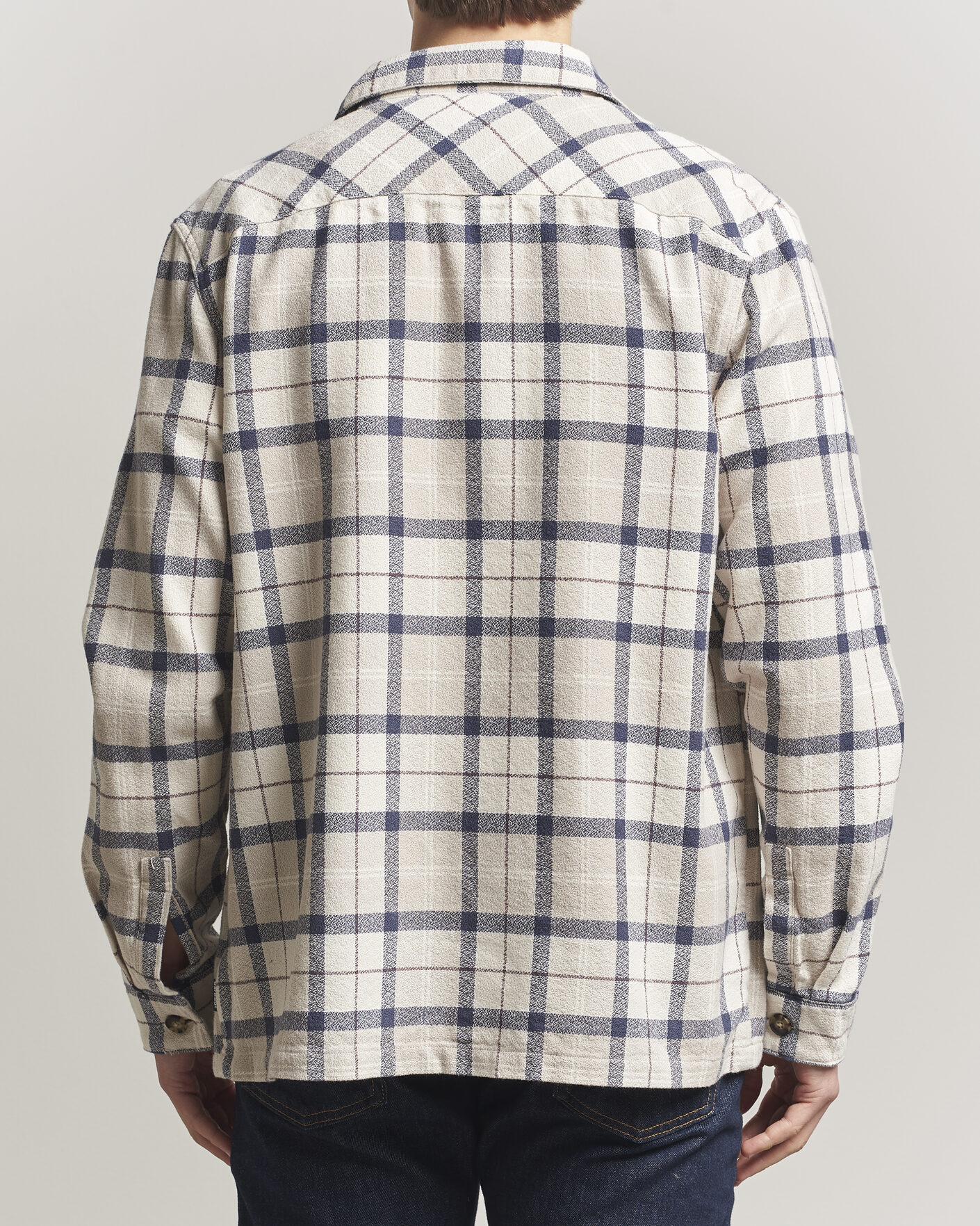 Herr | Skjortor | Barbour Lifestyle | Vennel Textured Tartan Overshirt Oban Mist Tartan
