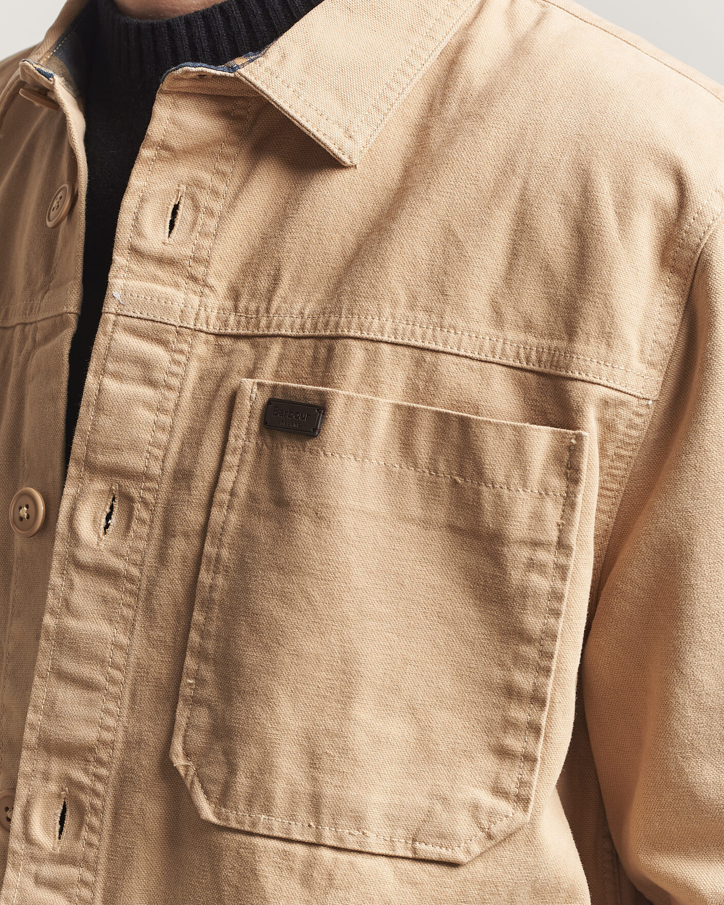 Herr | Skjortor | Barbour Lifestyle | Lingfield Canvas Overshirt Dark Stone