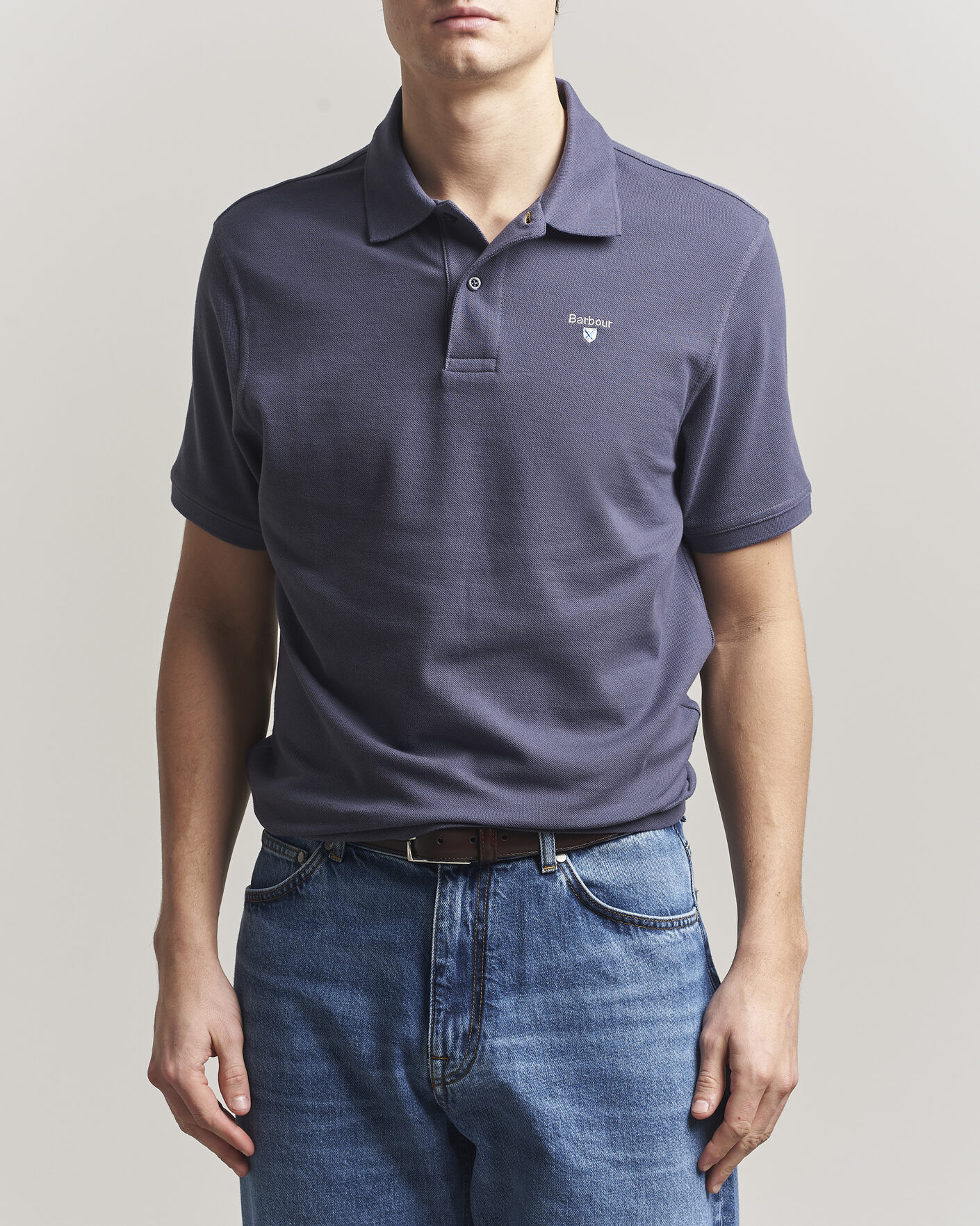 Herr | Pikéer | Barbour Lifestyle | Sports Polo Washed Navy