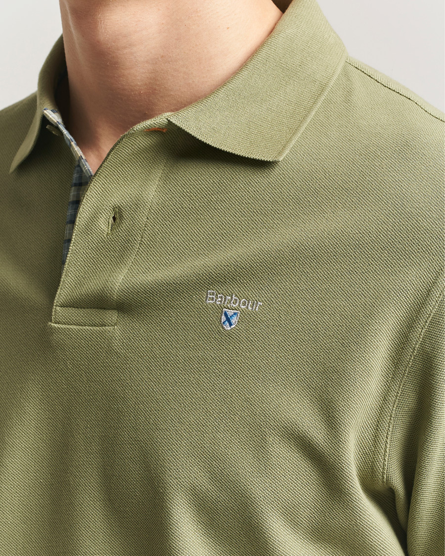 Herr | Pikéer | Barbour Lifestyle | Tartan Pique Polo Laurel Green