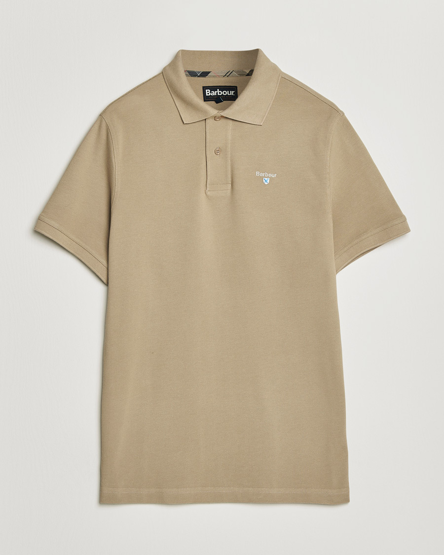 Herr | Pikéer | Barbour Lifestyle | Tartan Pique Polo Washed Stone