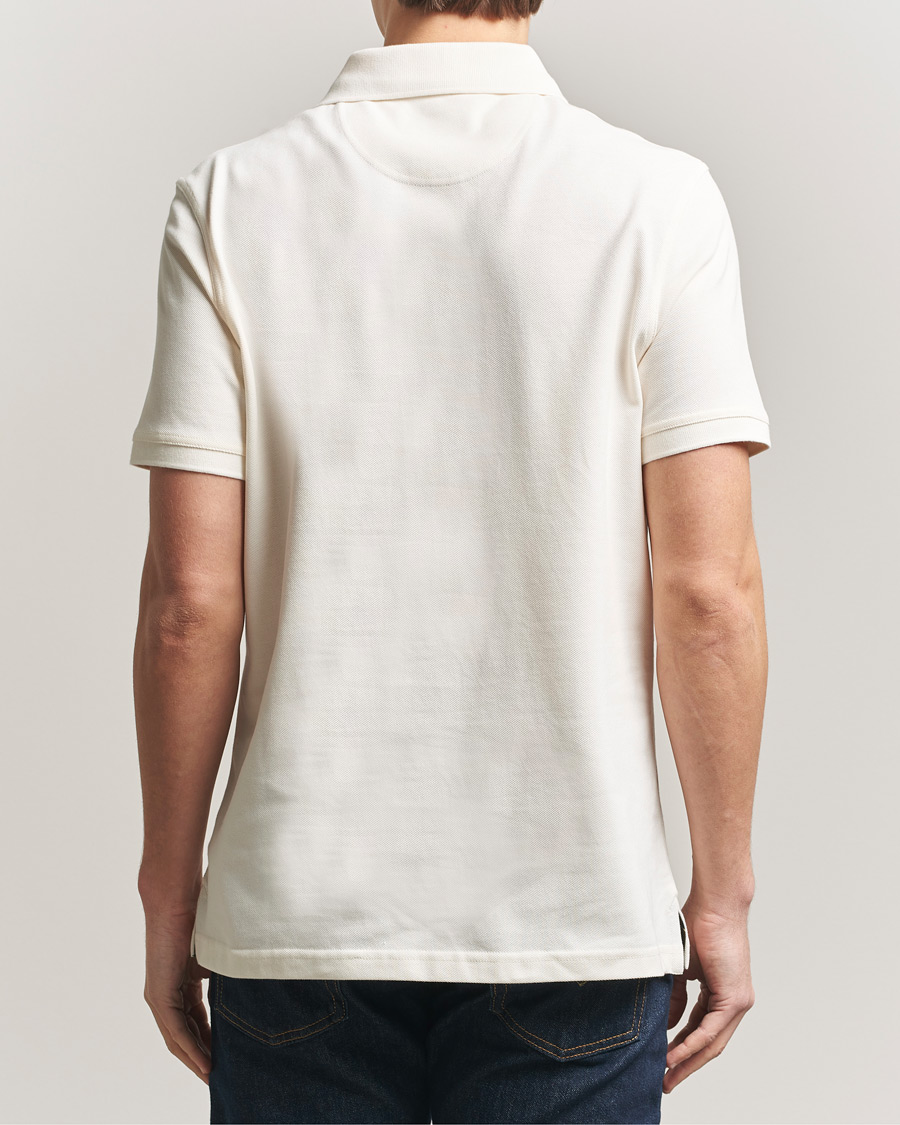 Herr | Pikéer | Barbour Lifestyle | Tartan Pique Polo Whisper White